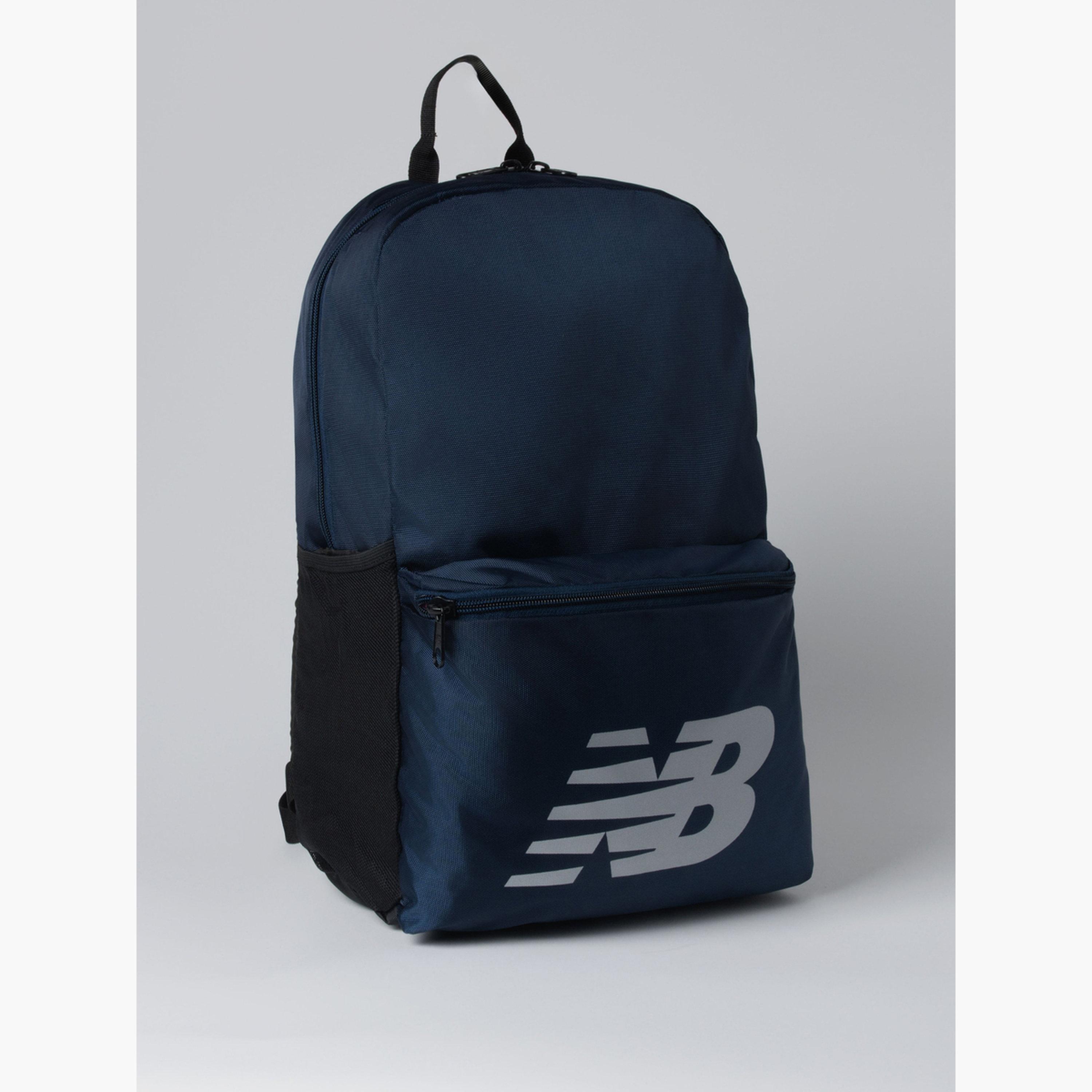 New Balance Navy Blue Logo Backpack-women-bagsandwallets-backpacks-image-2