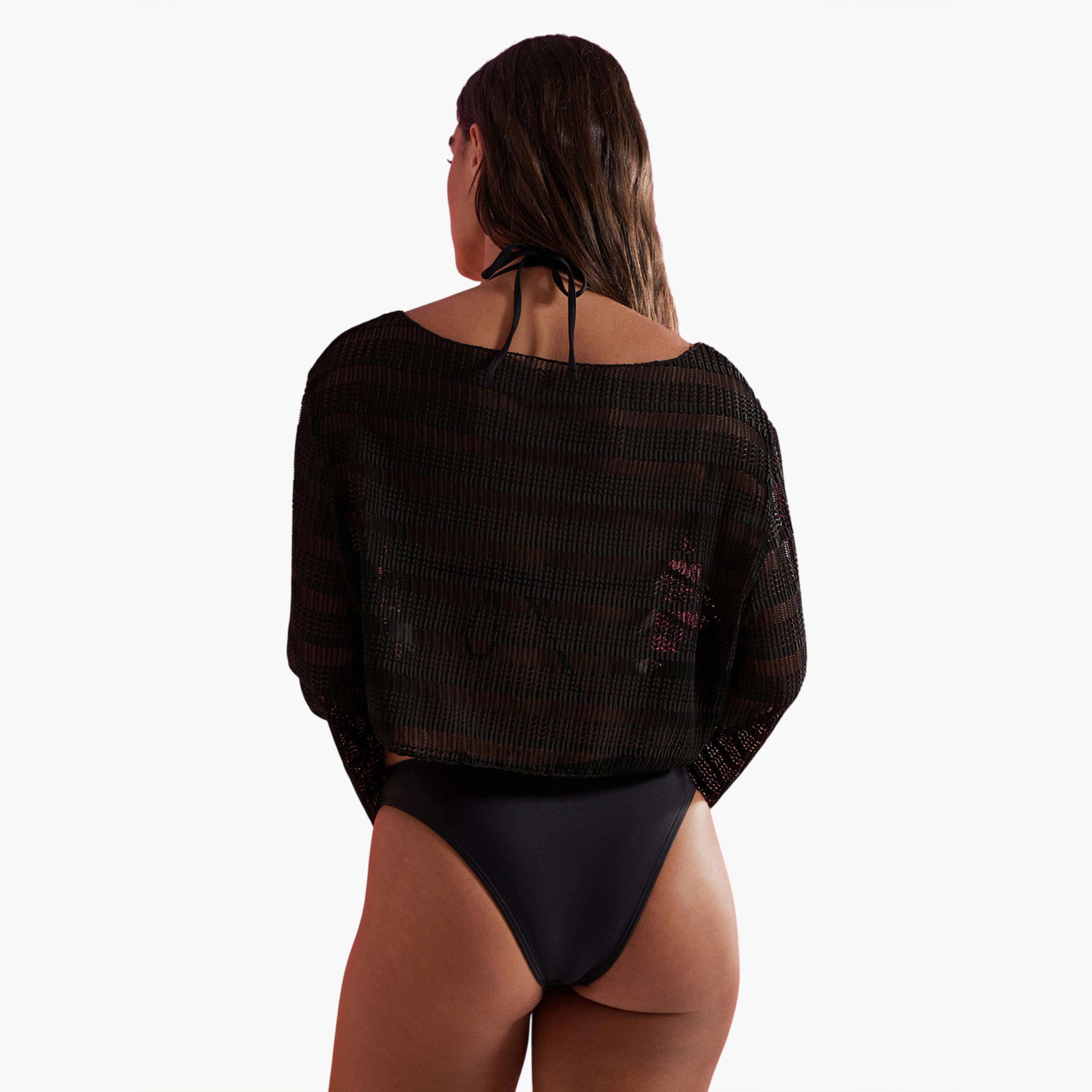 Styli Pack of 3 - Triangle Bikini Tie Back, Bikini Brief and Loose Fit Crotchet Top-women-clothing-swimandbeach-swim-bikinis-image-5