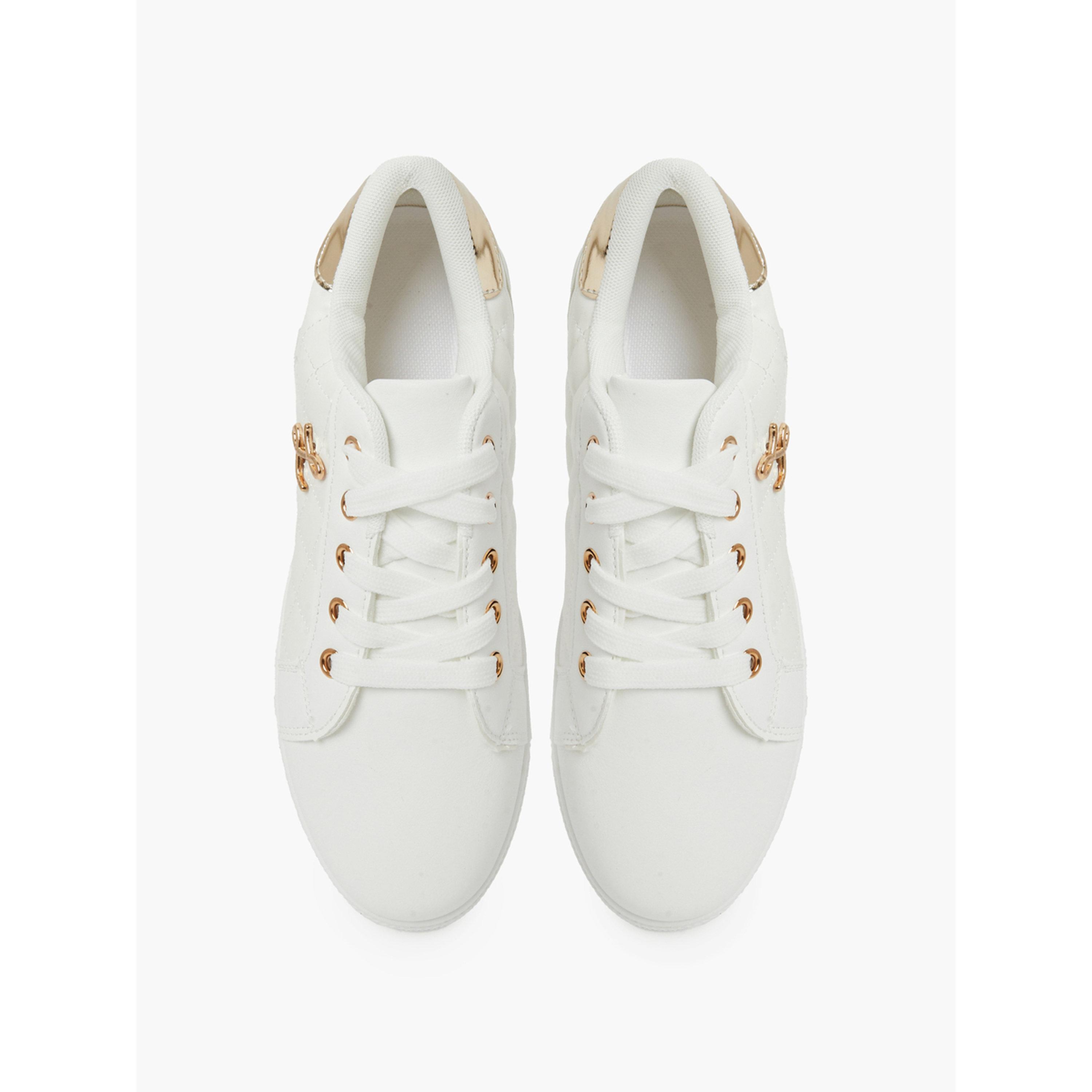 تيك تو - حذاء رياضي أبيض مبطن رباط من الجلد الصناعي-women-shoes-sneakers-image-3