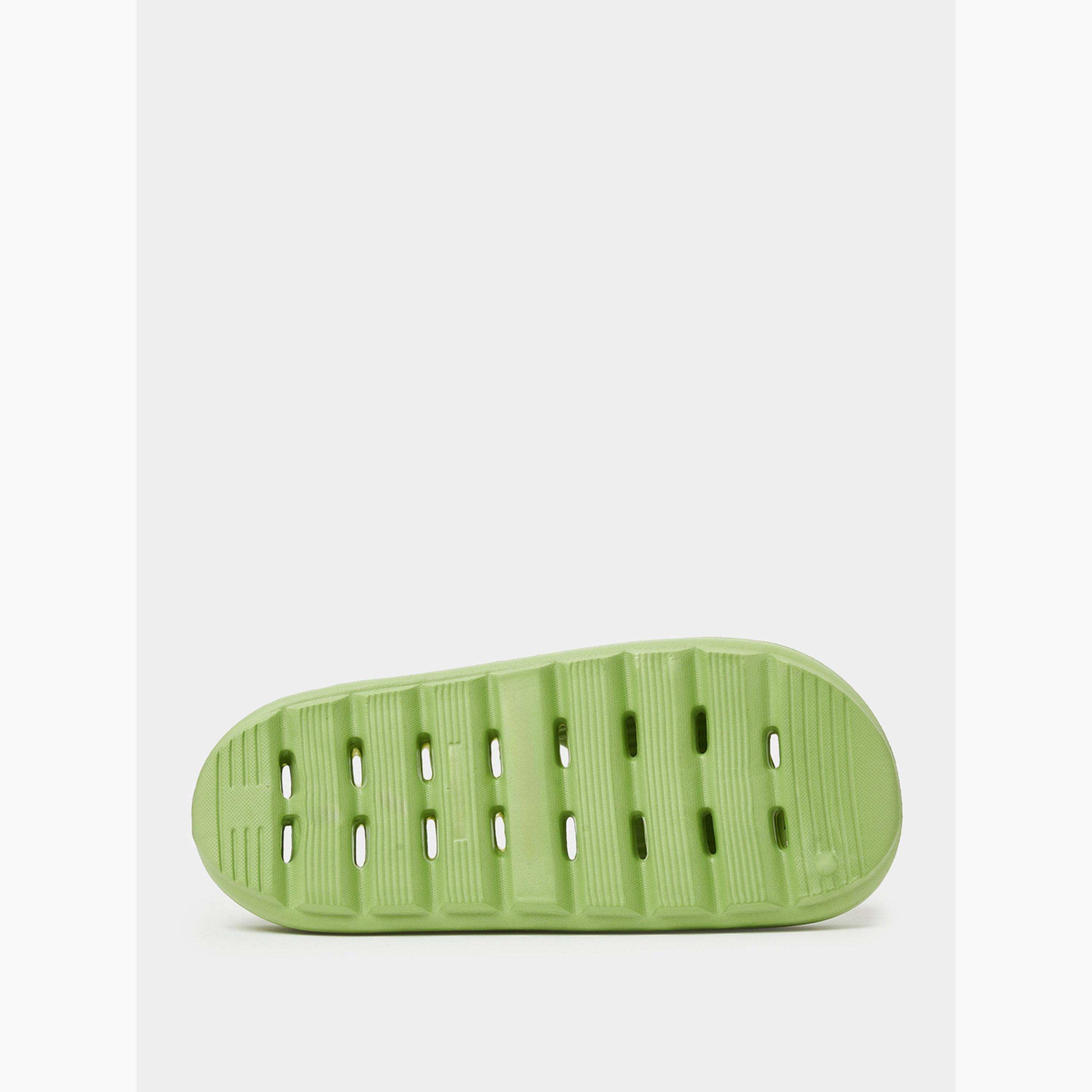 صندل سلايد مريح سادة باللون الزيتوني-women-shoes-flats-slides-image-6