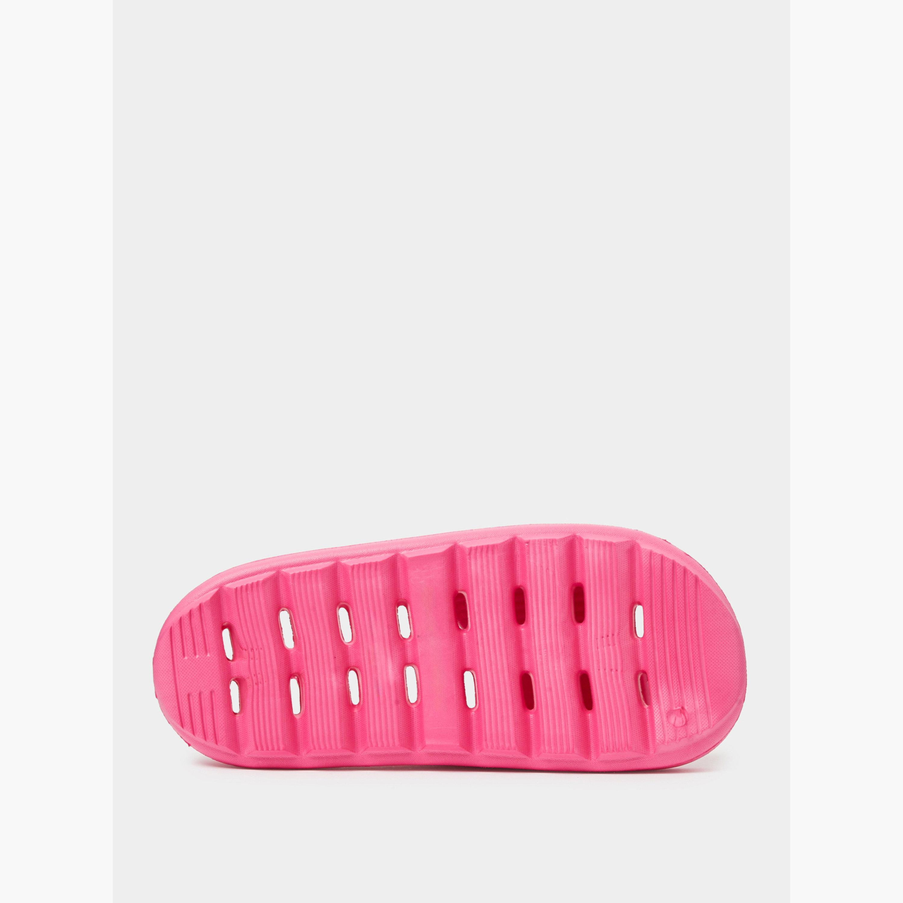 صندل سلايد مريح سادة باللون الوردي الداكن-women-shoes-flats-slides-image-6