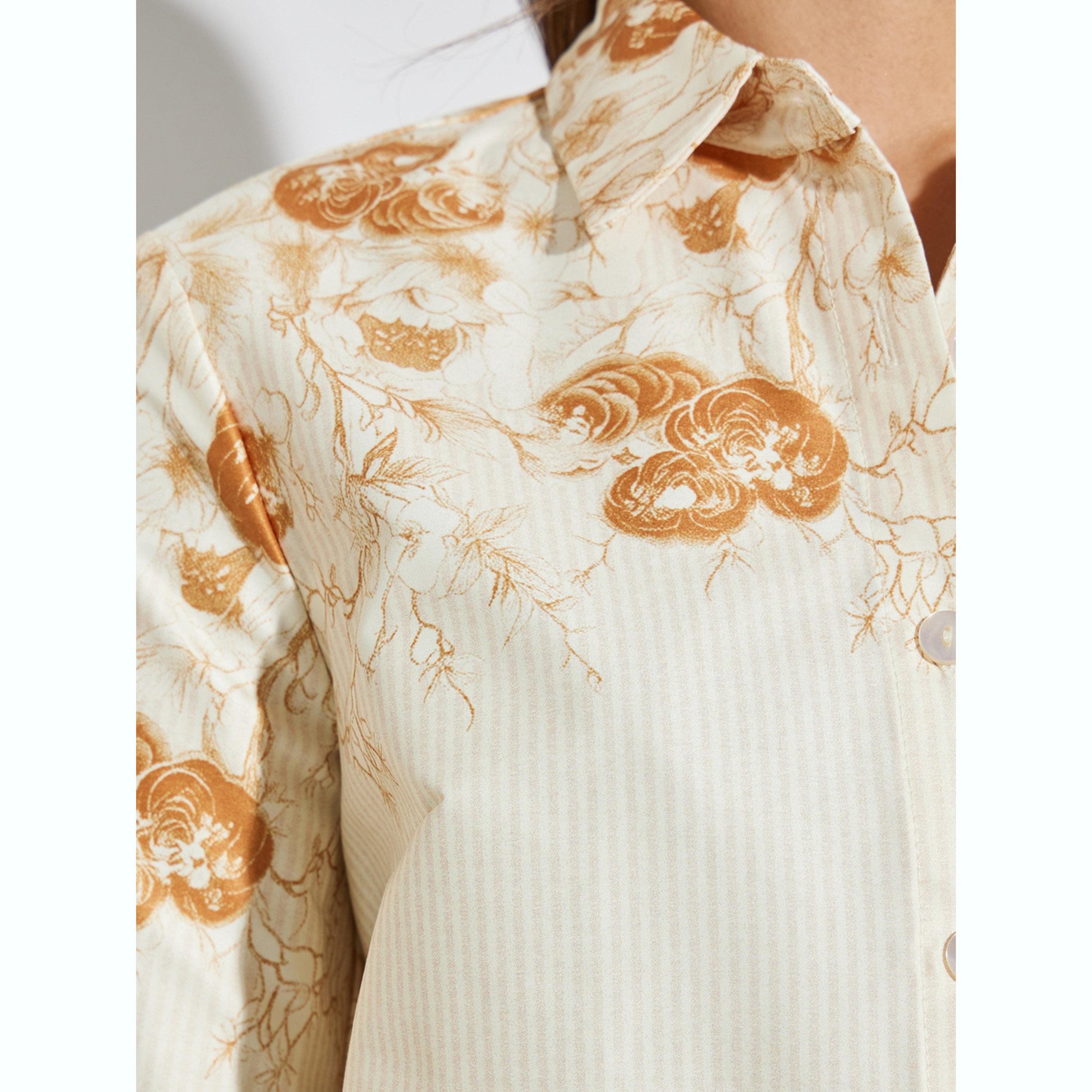 Styli Cream Printed Shirt and Wide Leg Pants Set-women-clothing-coordsets-image-6