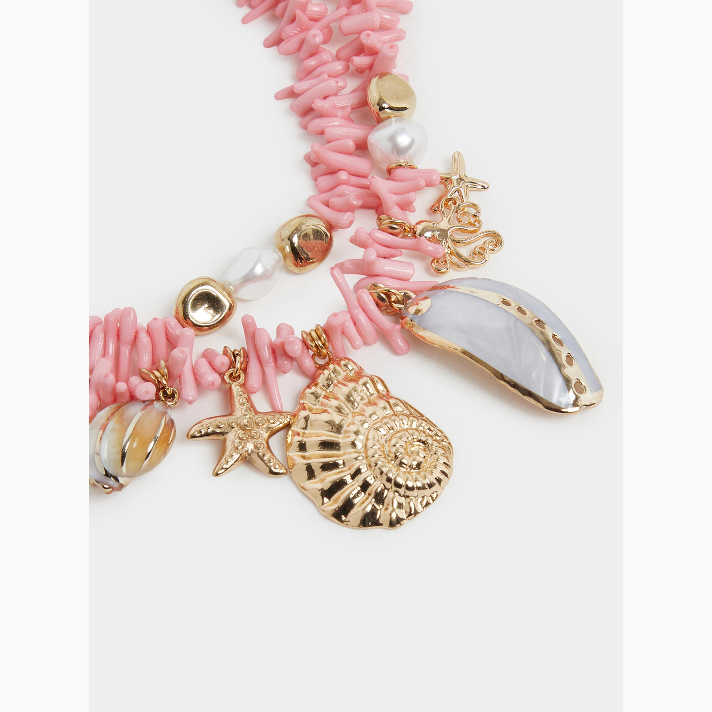 Styli Beaded Layered Necklace with Charms-women-watchesandjewellery-jewellery-necklacesandpendants-image-3