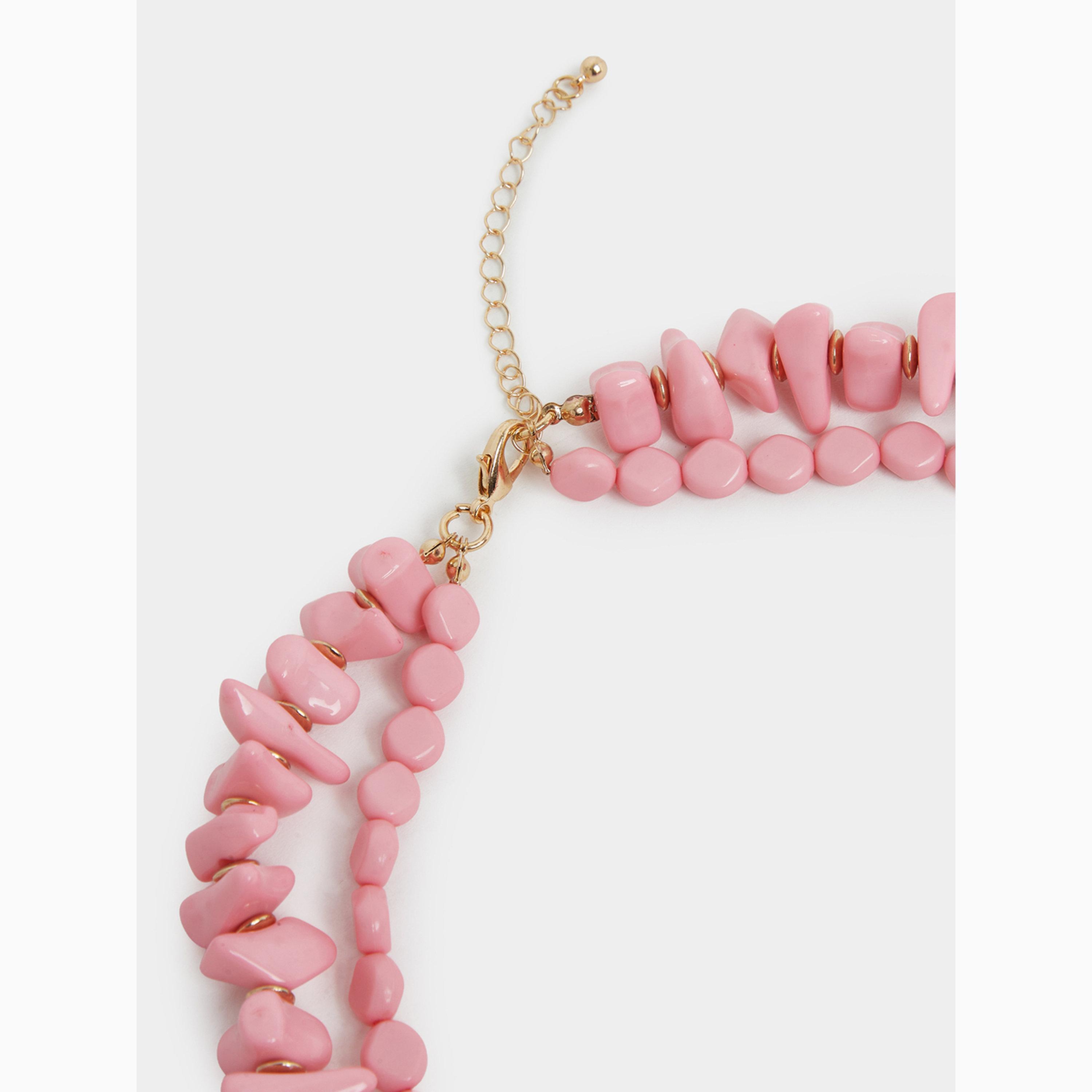 Styli Beaded Layered Necklace with Charms-women-watchesandjewellery-jewellery-necklacesandpendants-image-4