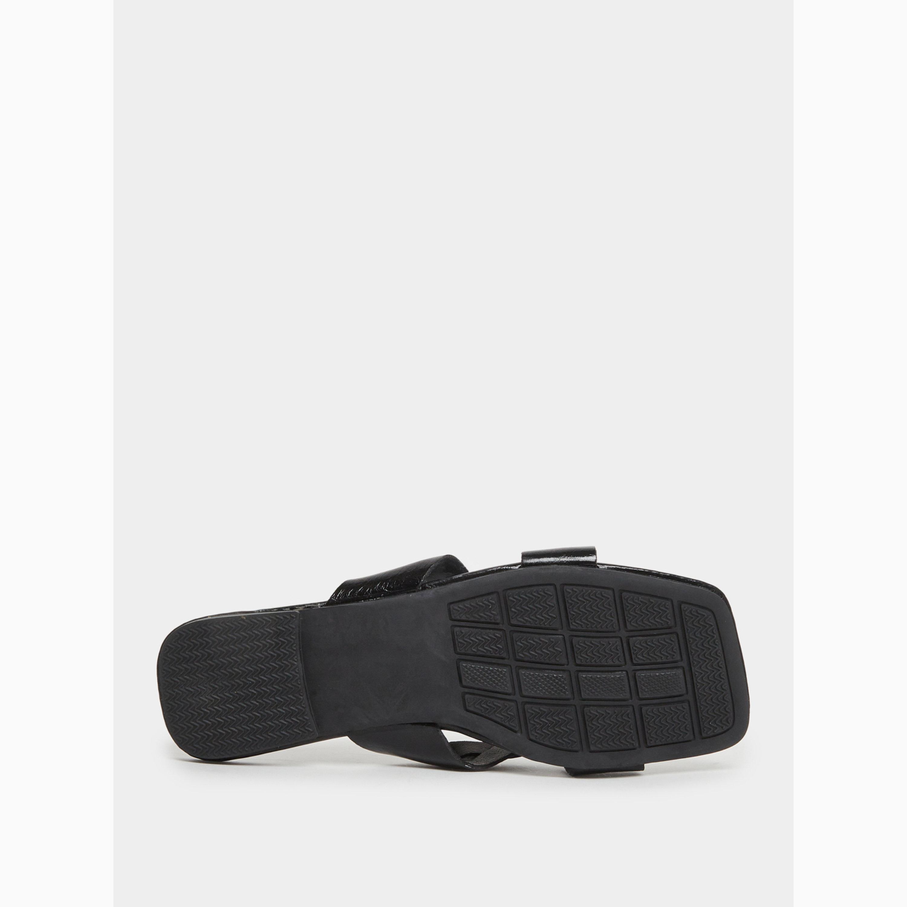 صندل فلات بسيور متقاطعة وجدائل-women-shoes-sandals-flats-image-6