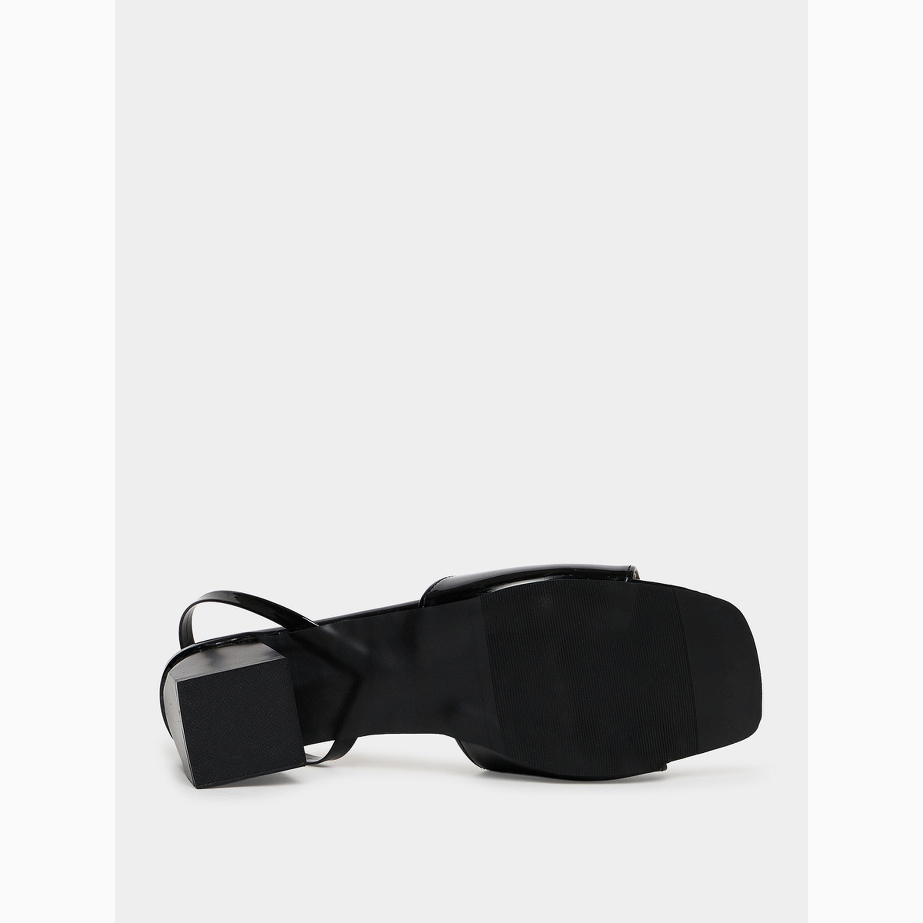 Take Two Black Patent Block Heel Slingback Sandals-women-shoes-heels-image-6