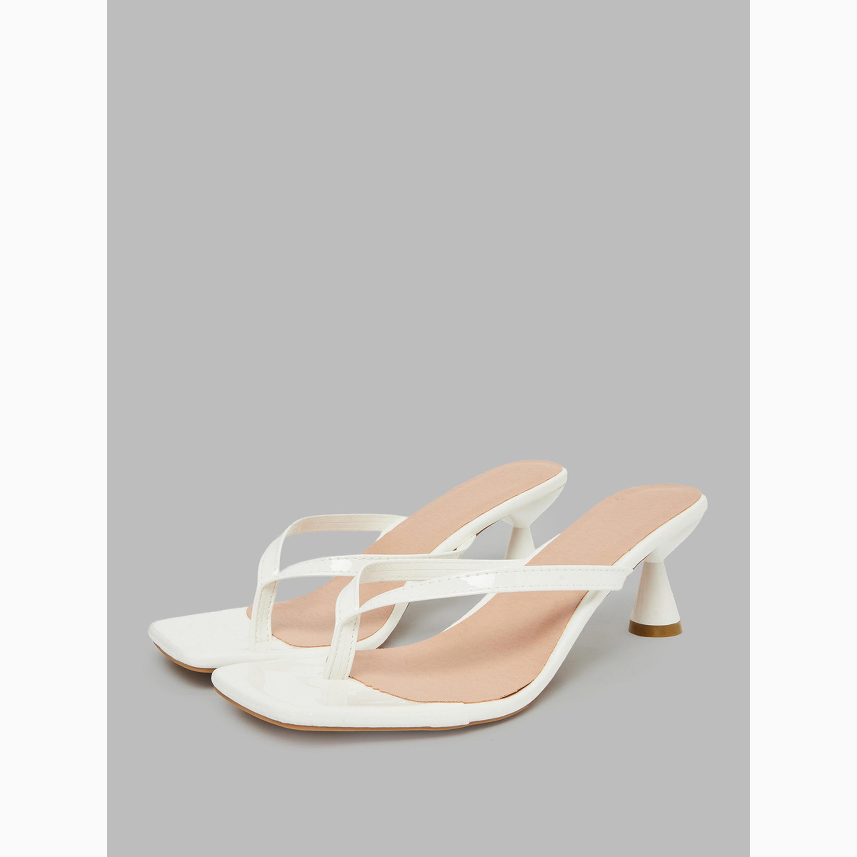 Take Two White Kitten Heel Thong Sandals-women-shoes-sandals-heeled-image-1