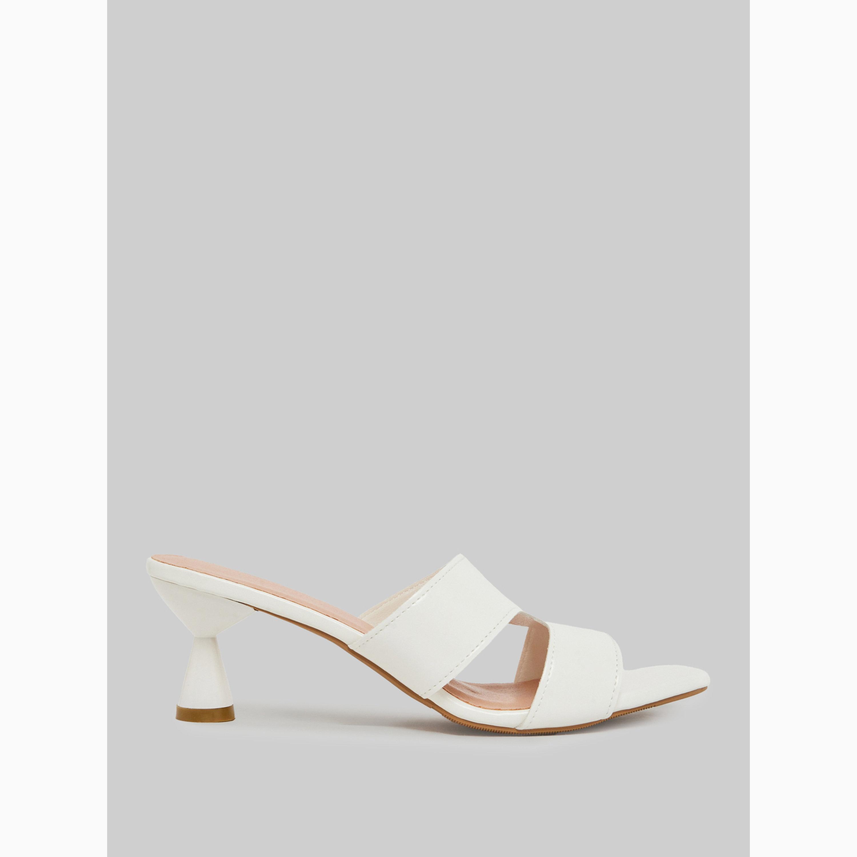 Take Two White Slip-On Kitten Heel Sandals-women-shoes-sandals-heeled-image-2