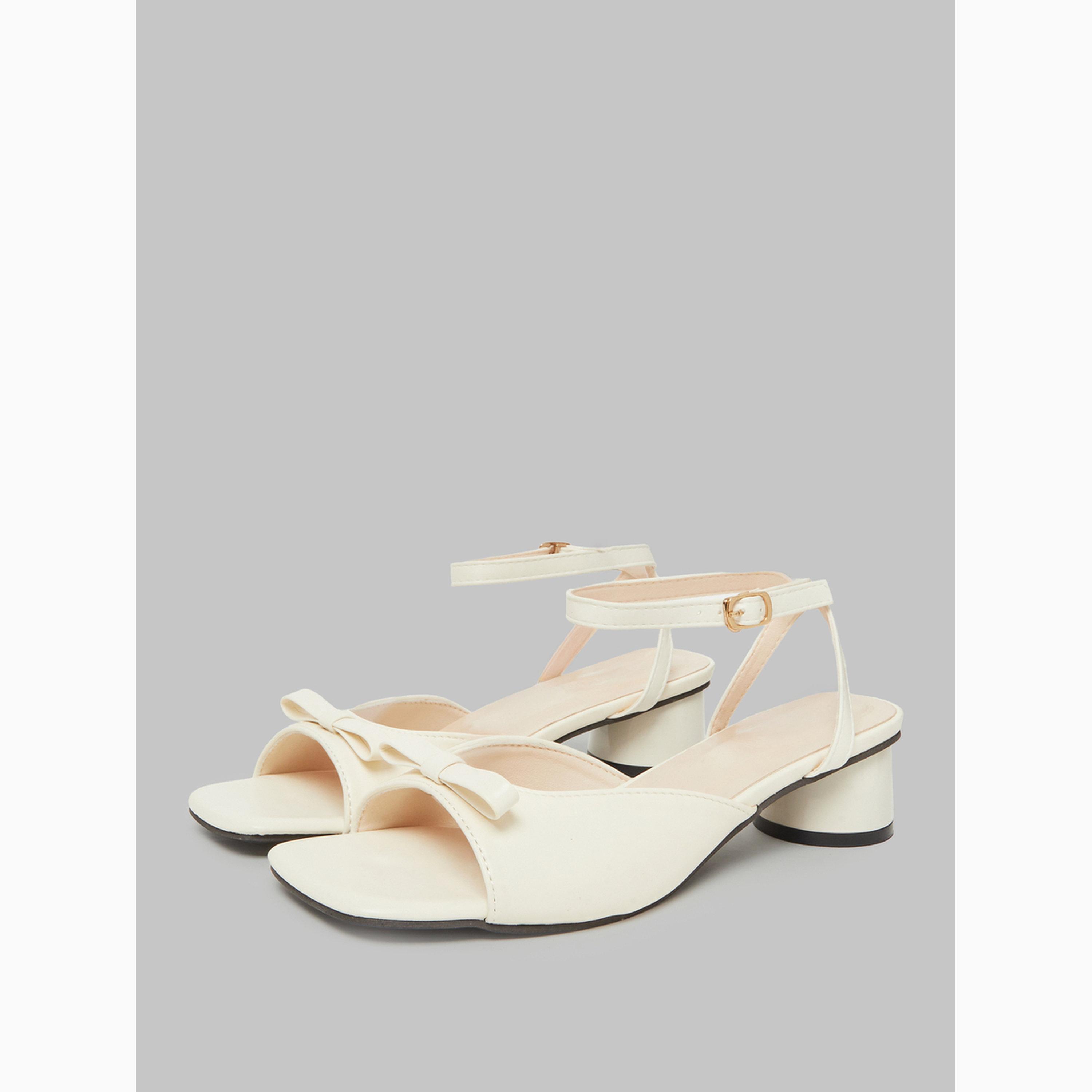 Take Two White Block Heel Ankle Strap Sandals-women-shoes-sandals-heeled-image-1