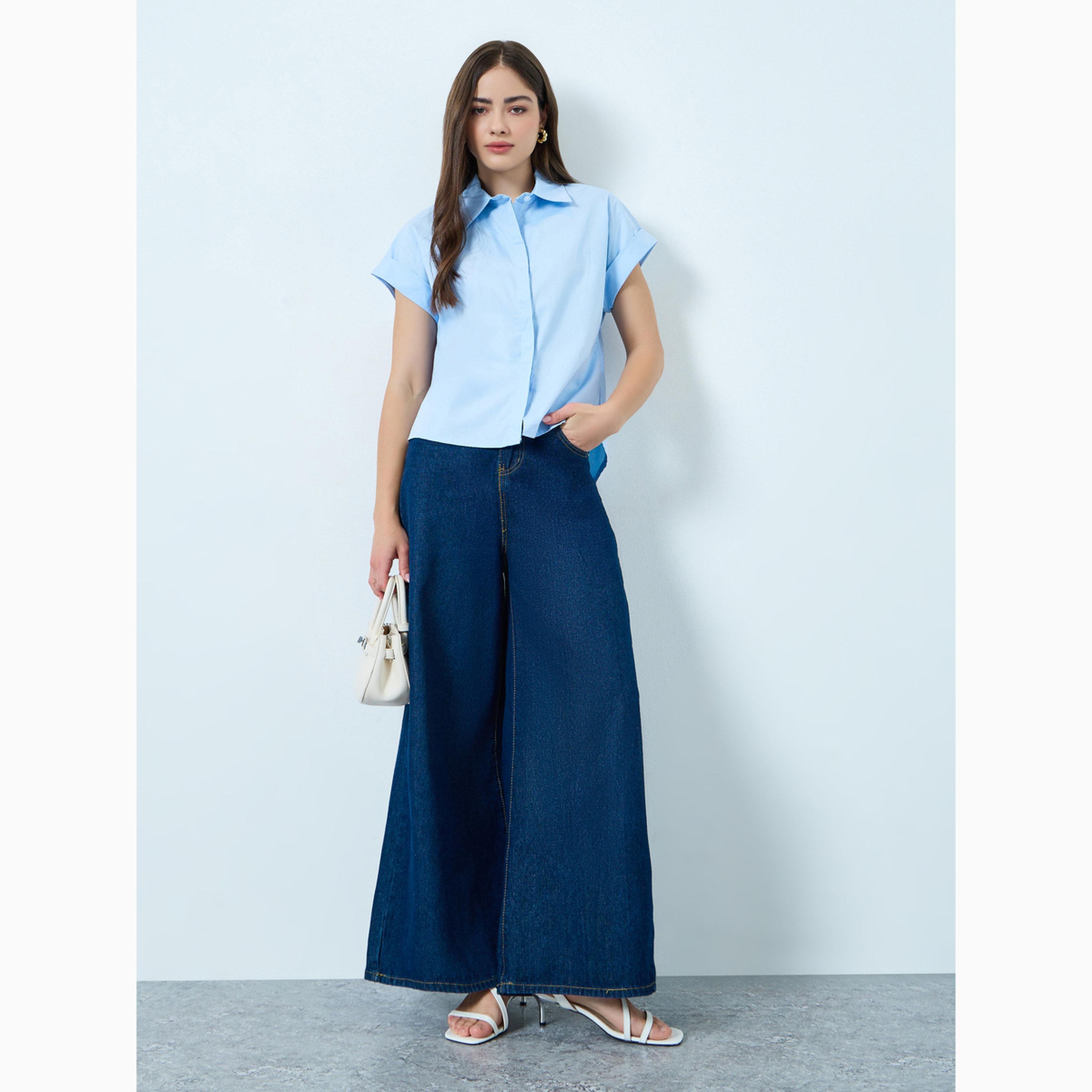 قميص بأكمام قصيرة-women-clothing-shirtsandblouses-shirts-image-2