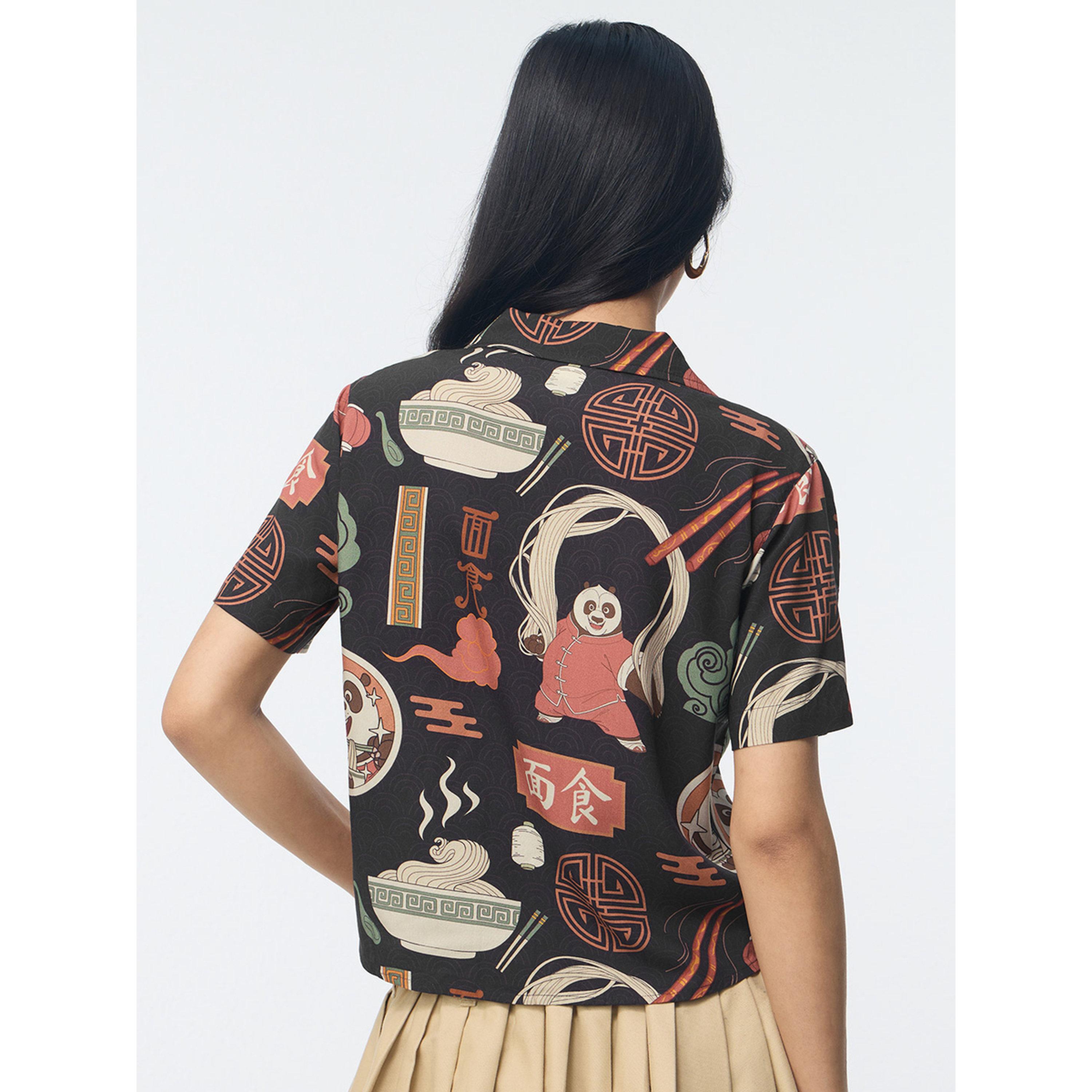 قميص بطبعة جرافيك كونغ فو باندا-women-clothing-shirtsandblouses-shirts-image-3