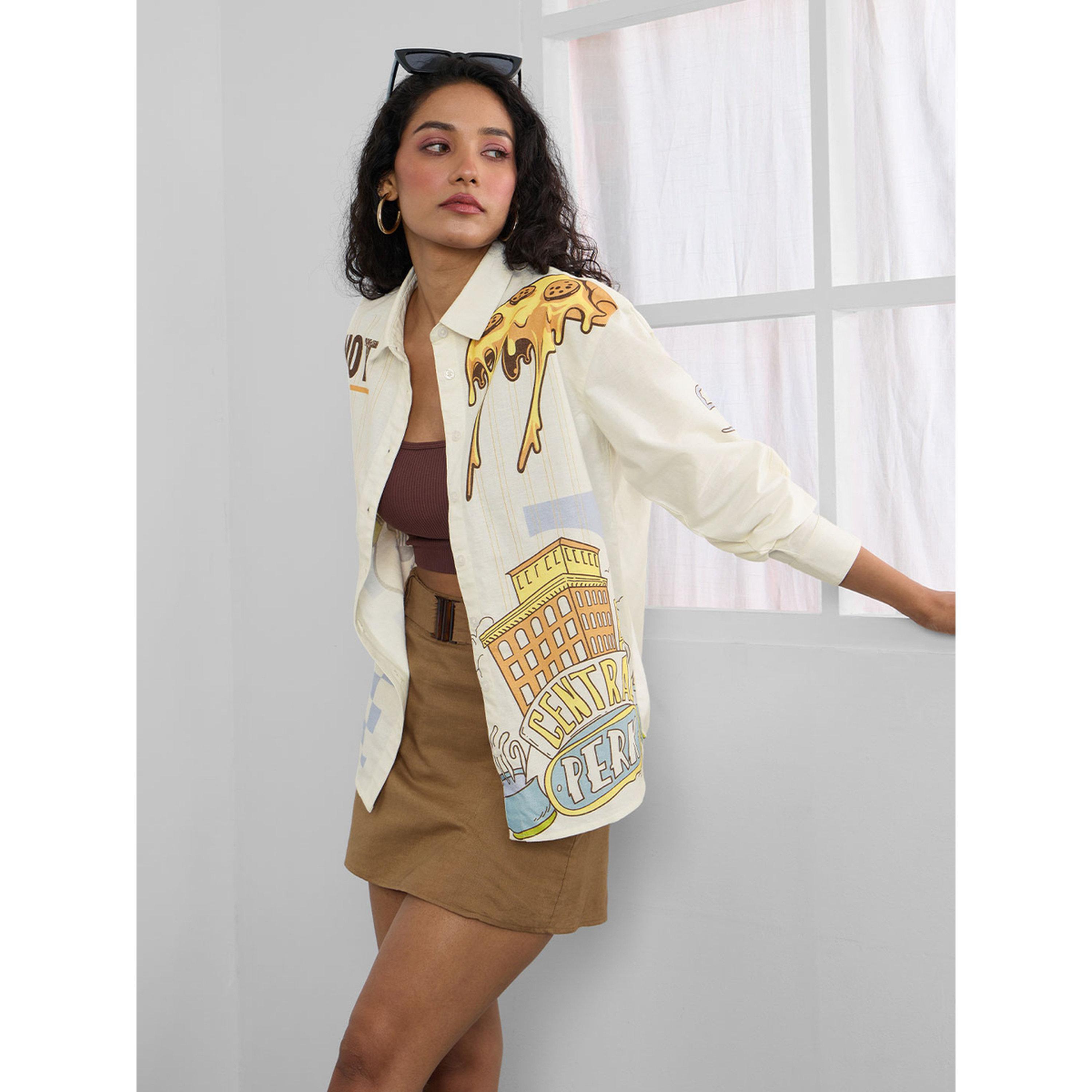 قميص بطبعة جرافيك فريندز-women-clothing-shirtsandblouses-shirts-image-3