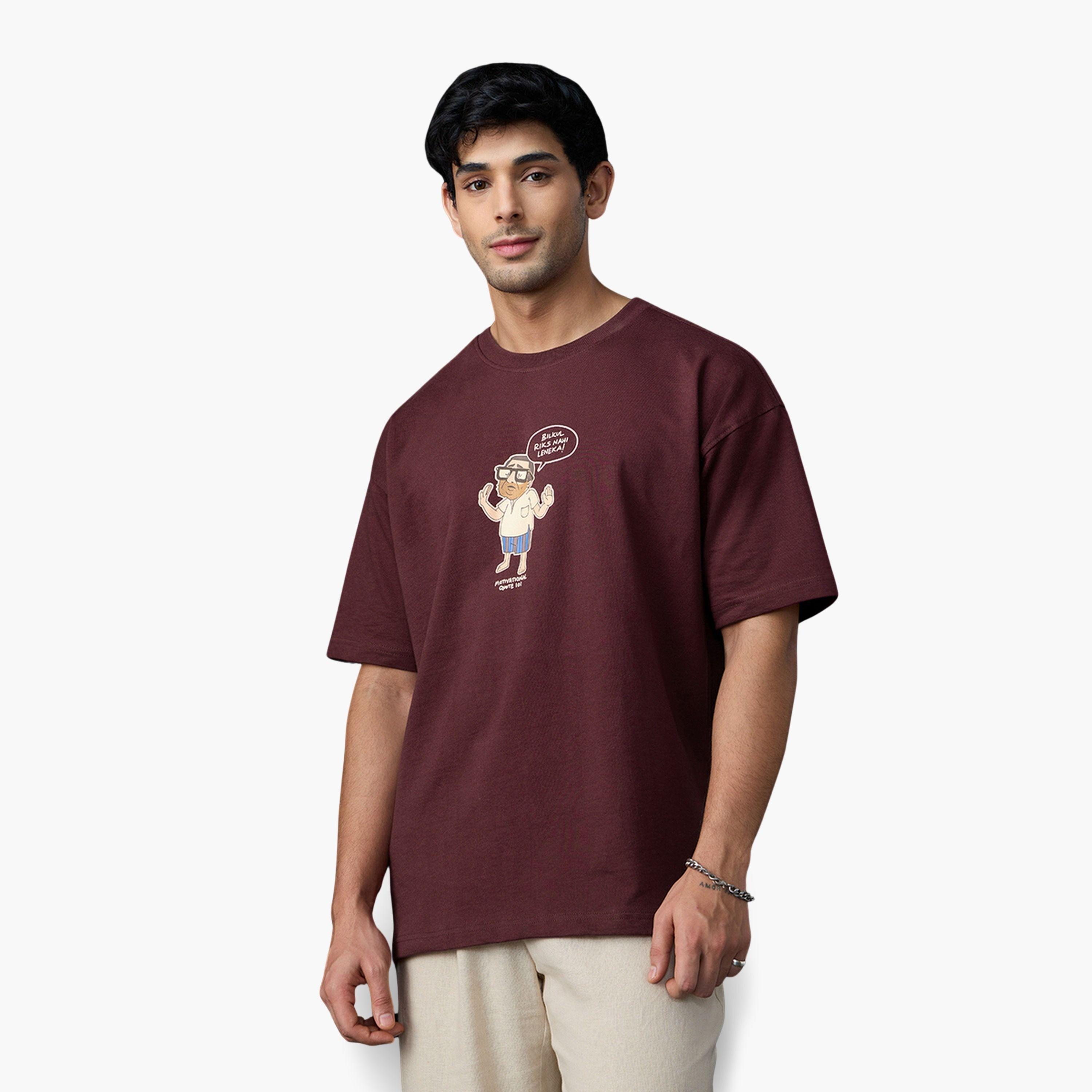 تيشيرت فضفاض بطبعة جرافيك-men-clothing-tshirtsandpolos-tshirts-image-1