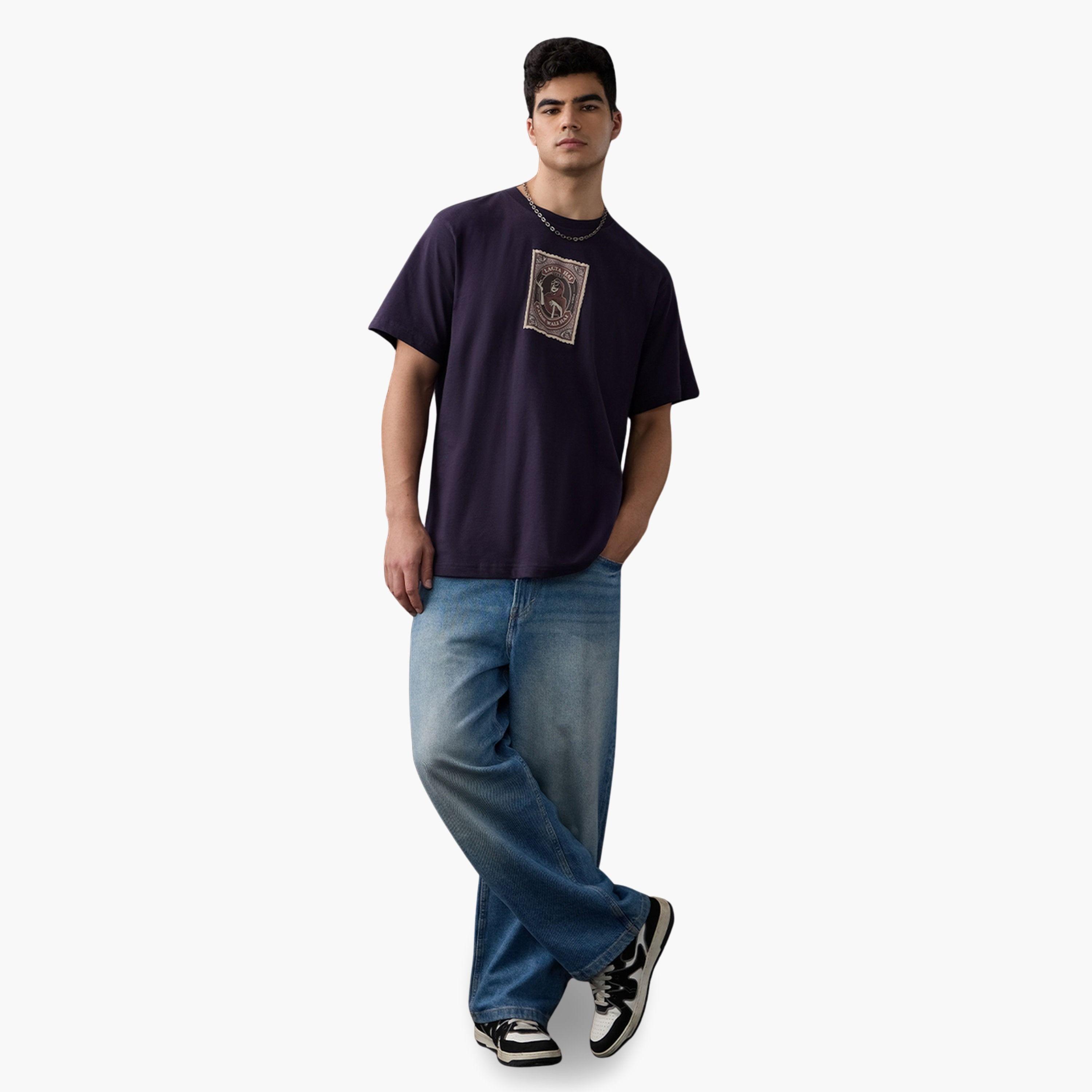 تيشيرت بقصة مريحة بطبعة جولمال باراف-men-clothing-tshirtsandpolos-tshirts-image-2