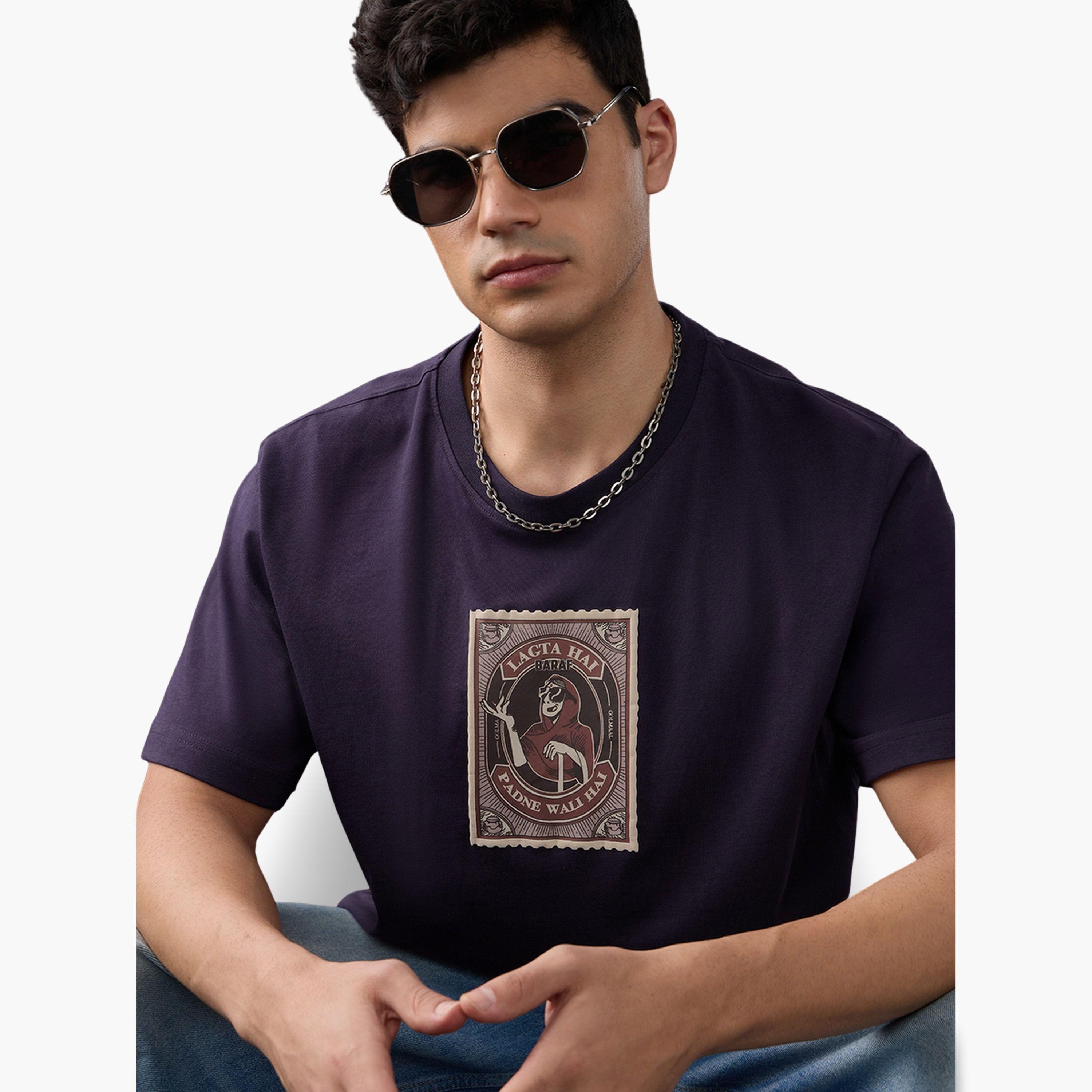 تيشيرت بقصة مريحة بطبعة جولمال باراف-men-clothing-tshirtsandpolos-tshirts-image-3