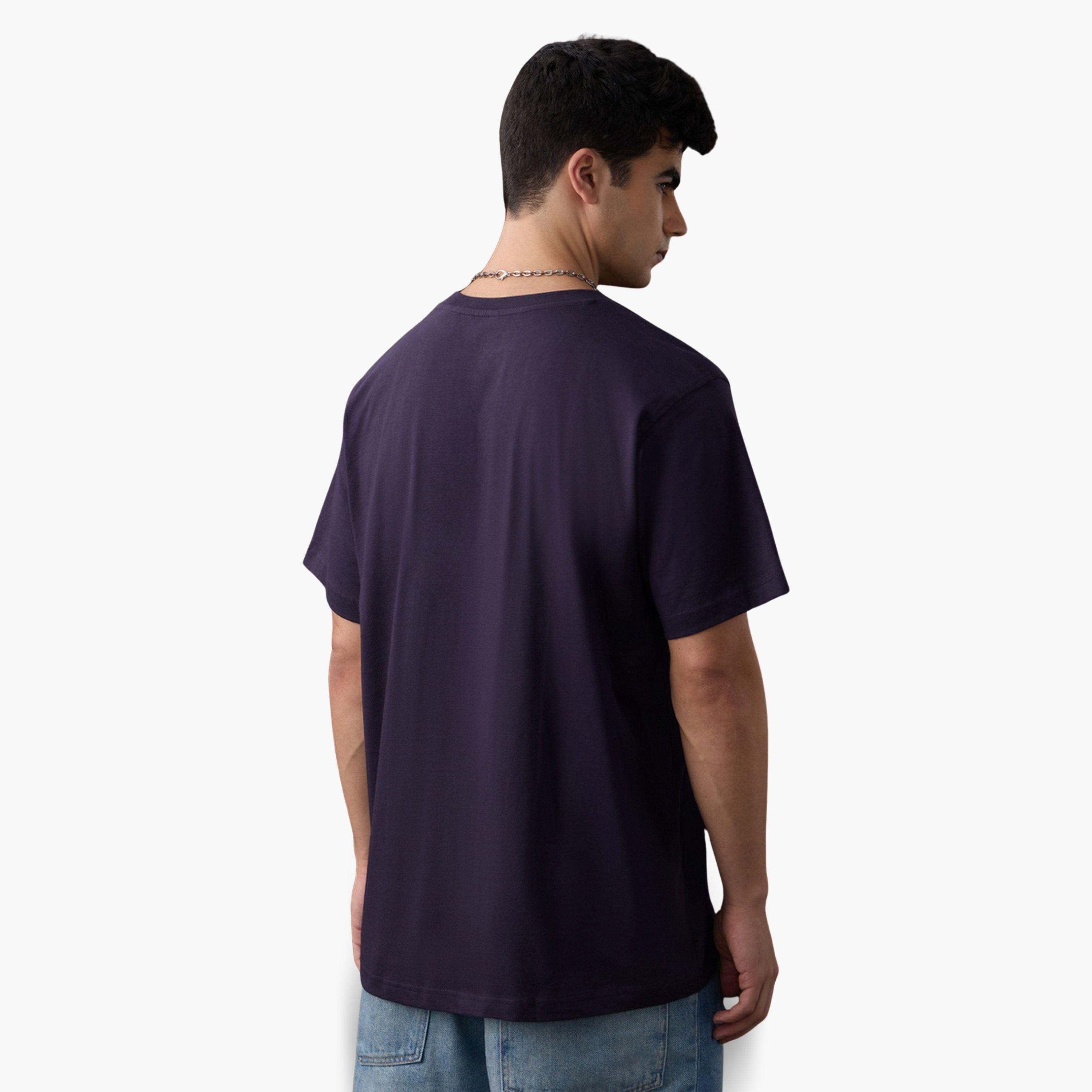 The Souled Store X Styli Purple Golmaal Baraf Relaxed Fit T-Shirt-men-clothing-tshirtsandpolos-tshirts-image-4