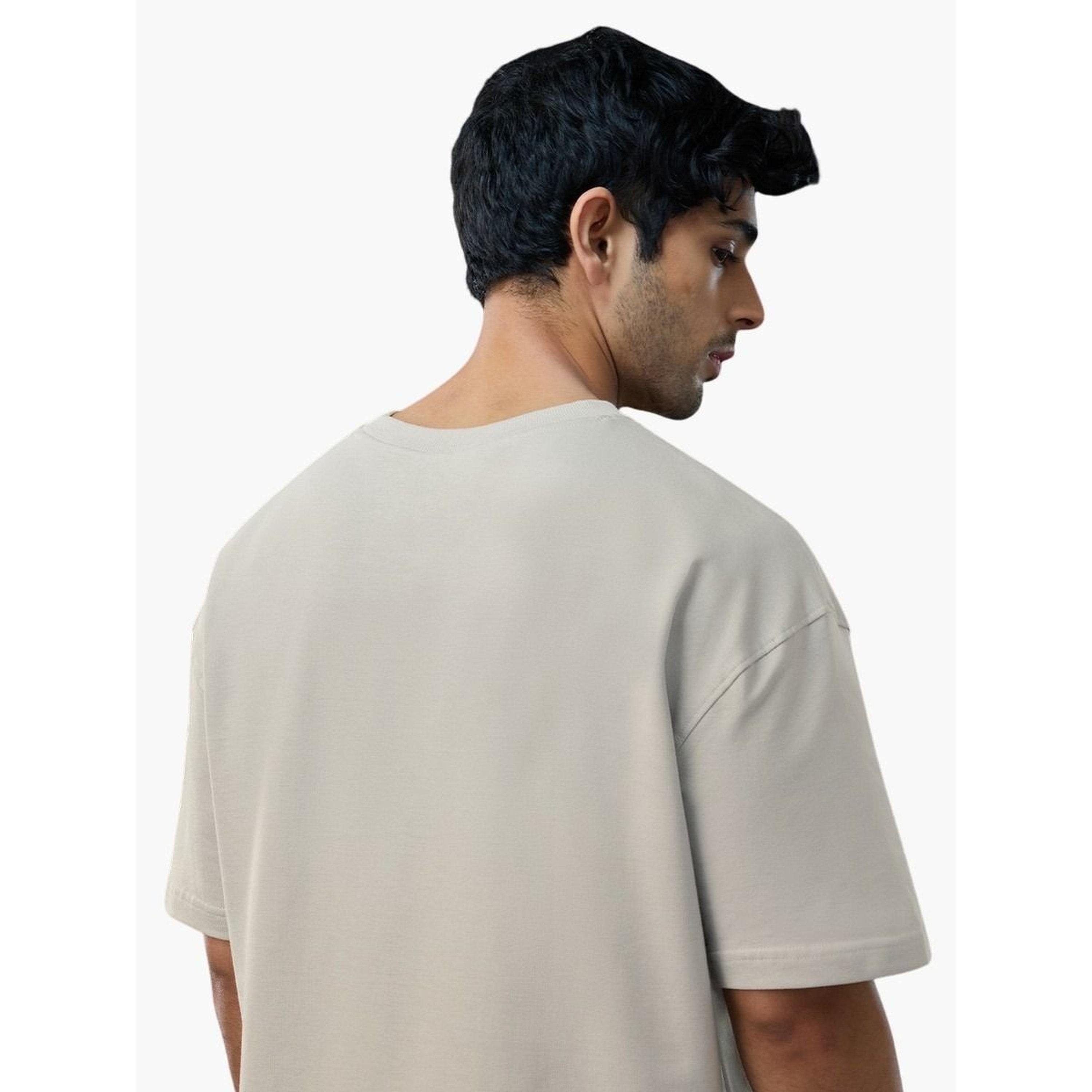 The Souled Store X Styli Beige Majnu Bhai Print Oversized T-Shirt-men-clothing-tshirtsandpolos-tshirts-image-1