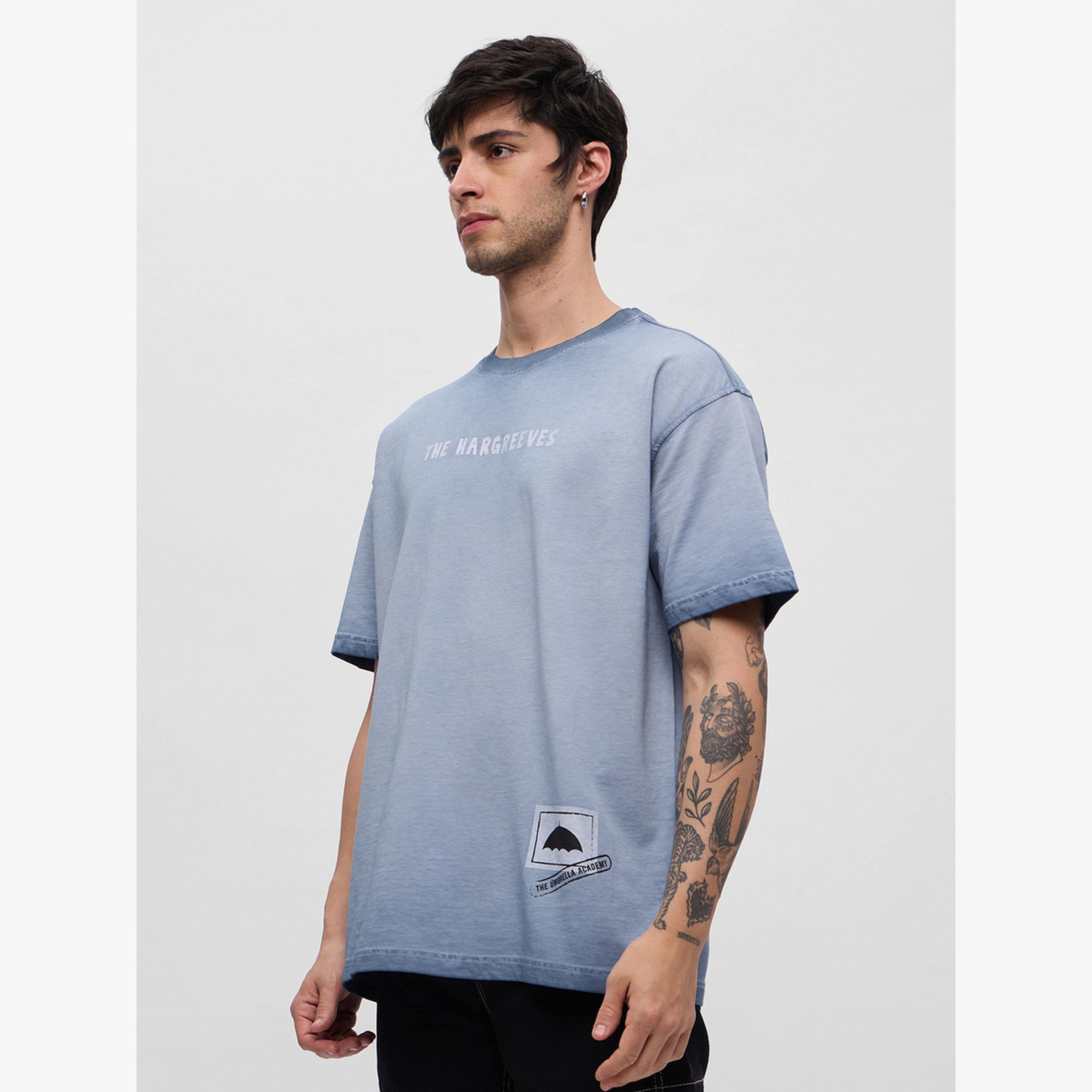 تيشيرت فضفاض مغسول ومطبوع-men-clothing-tshirtsandpolos-tshirts-image-3