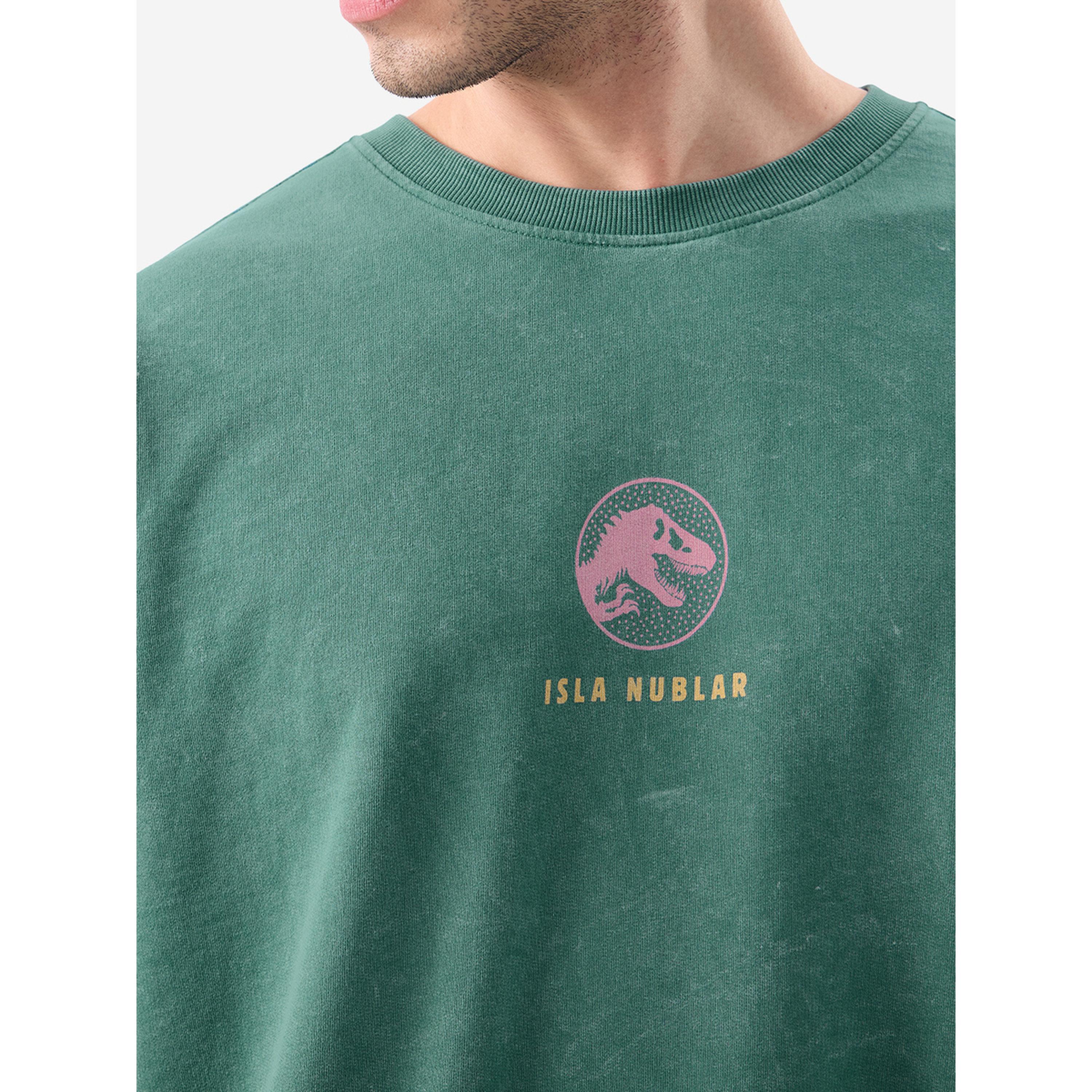 تيشيرت فضفاض بطبعة جرافيك جوراسيك بارك-men-clothing-tshirtsandpolos-tshirts-image-1