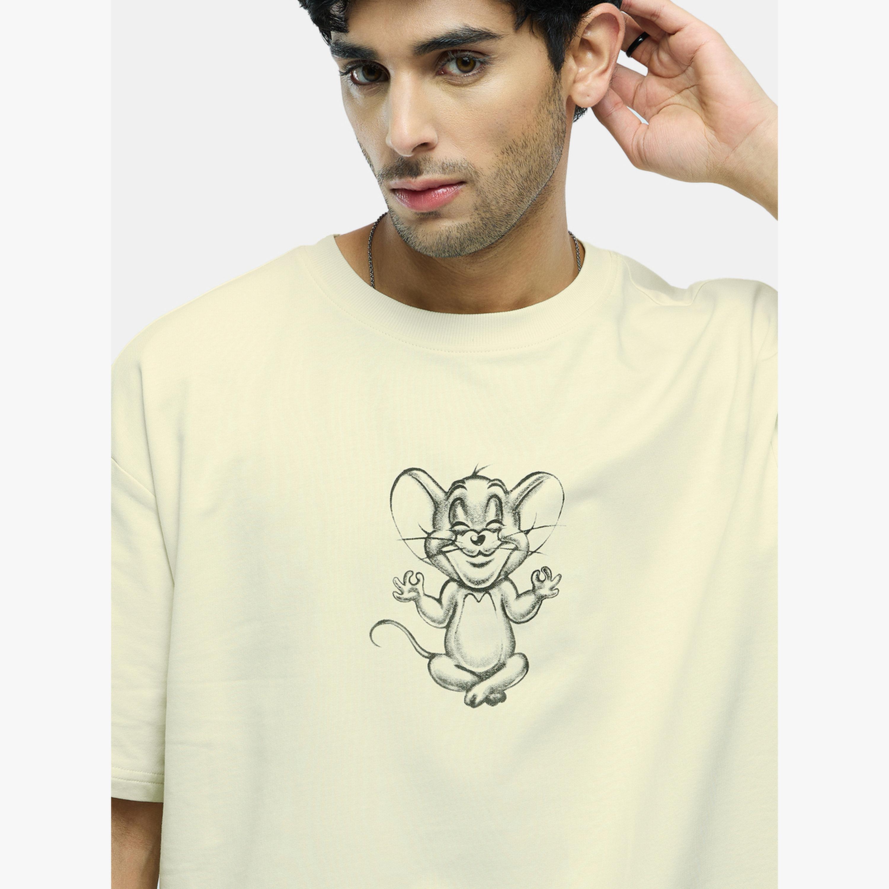 تيشيرت فضفاض بطبعة جرافيك جيري-men-clothing-tshirtsandpolos-tshirts-image-5