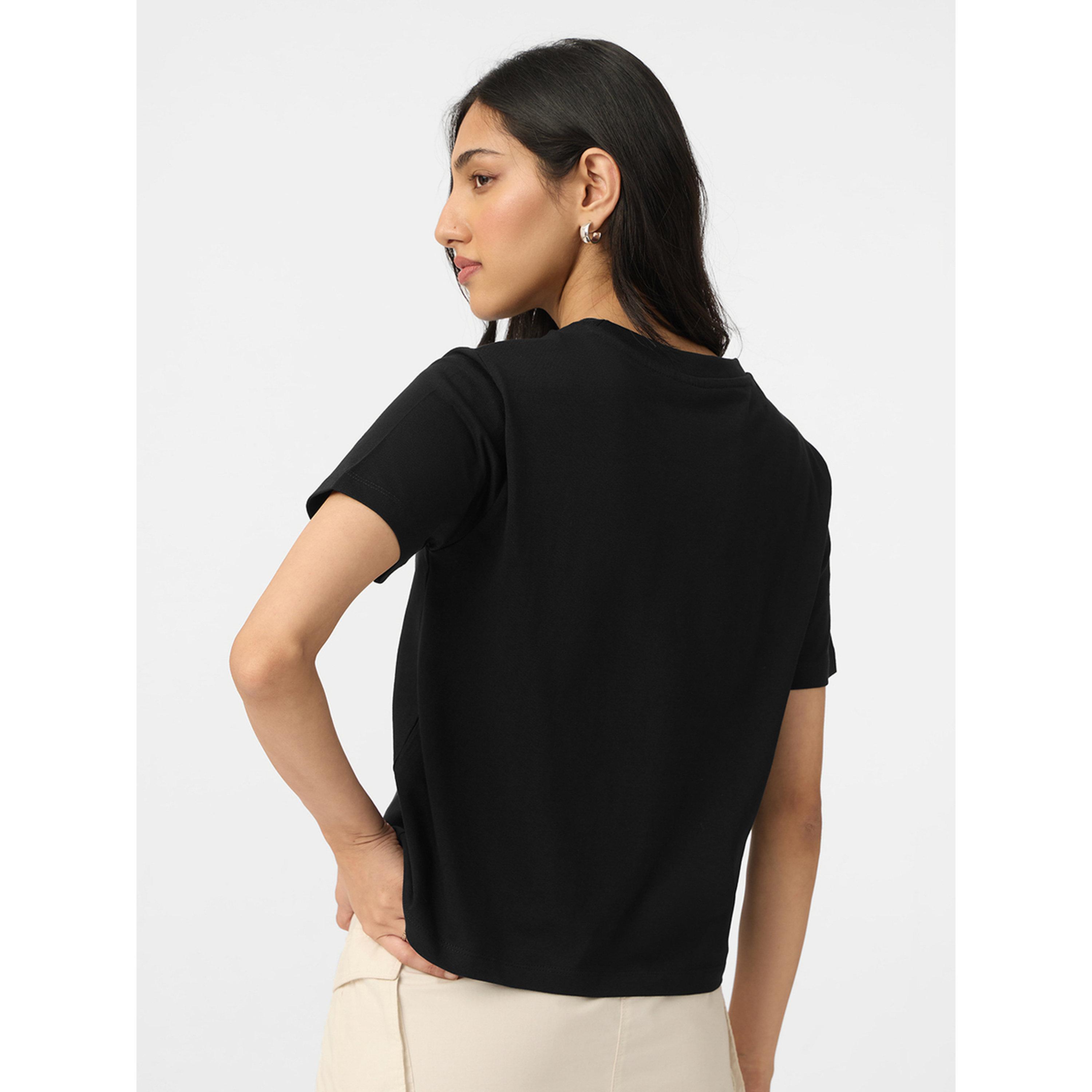 تيشيرت بشعار وندر وومان وقصة مربعة-women-clothing-tshirts-image-4