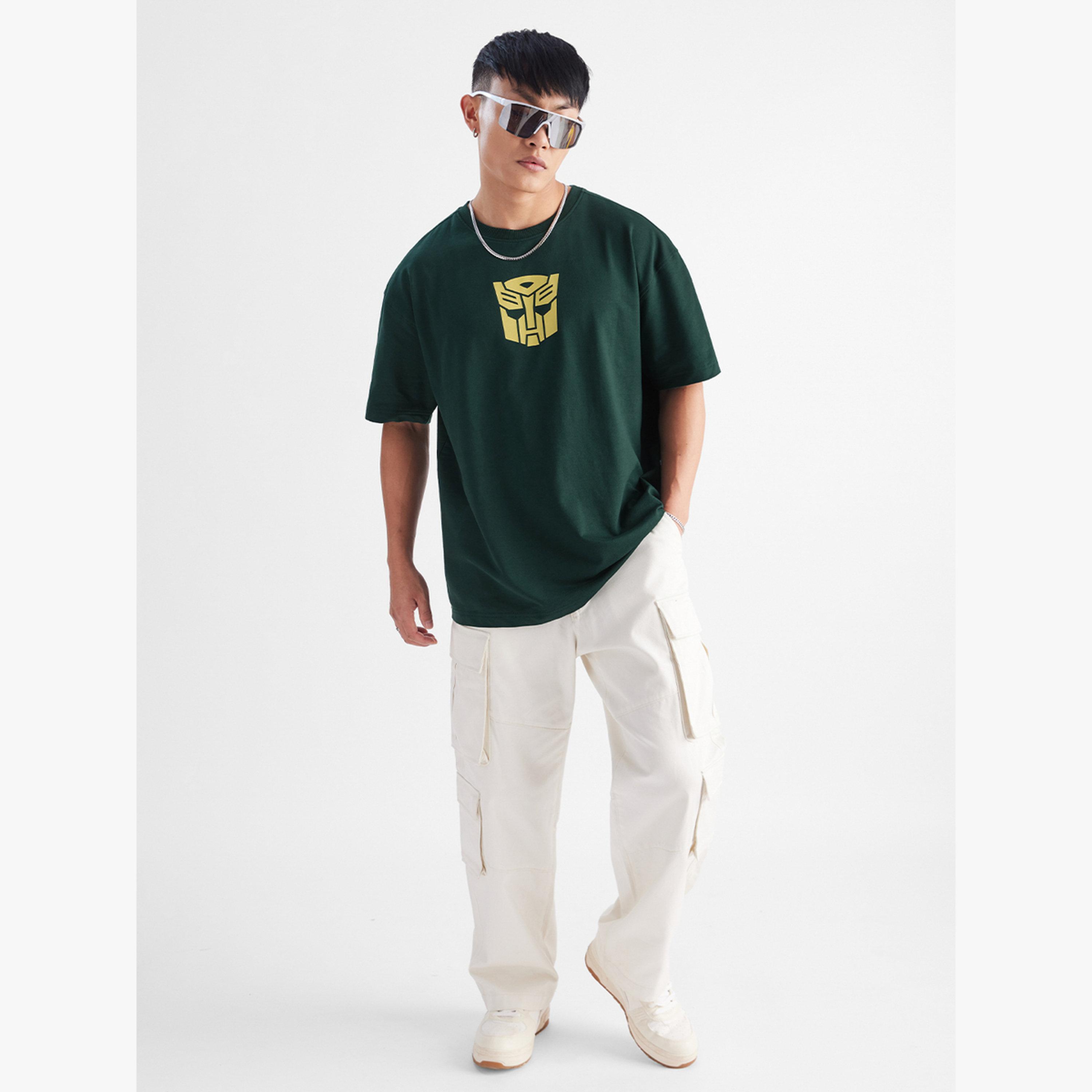 تيشيرت فضفاض بشعار ترانسفورمر-men-clothing-tshirtsandpolos-tshirts-image-2