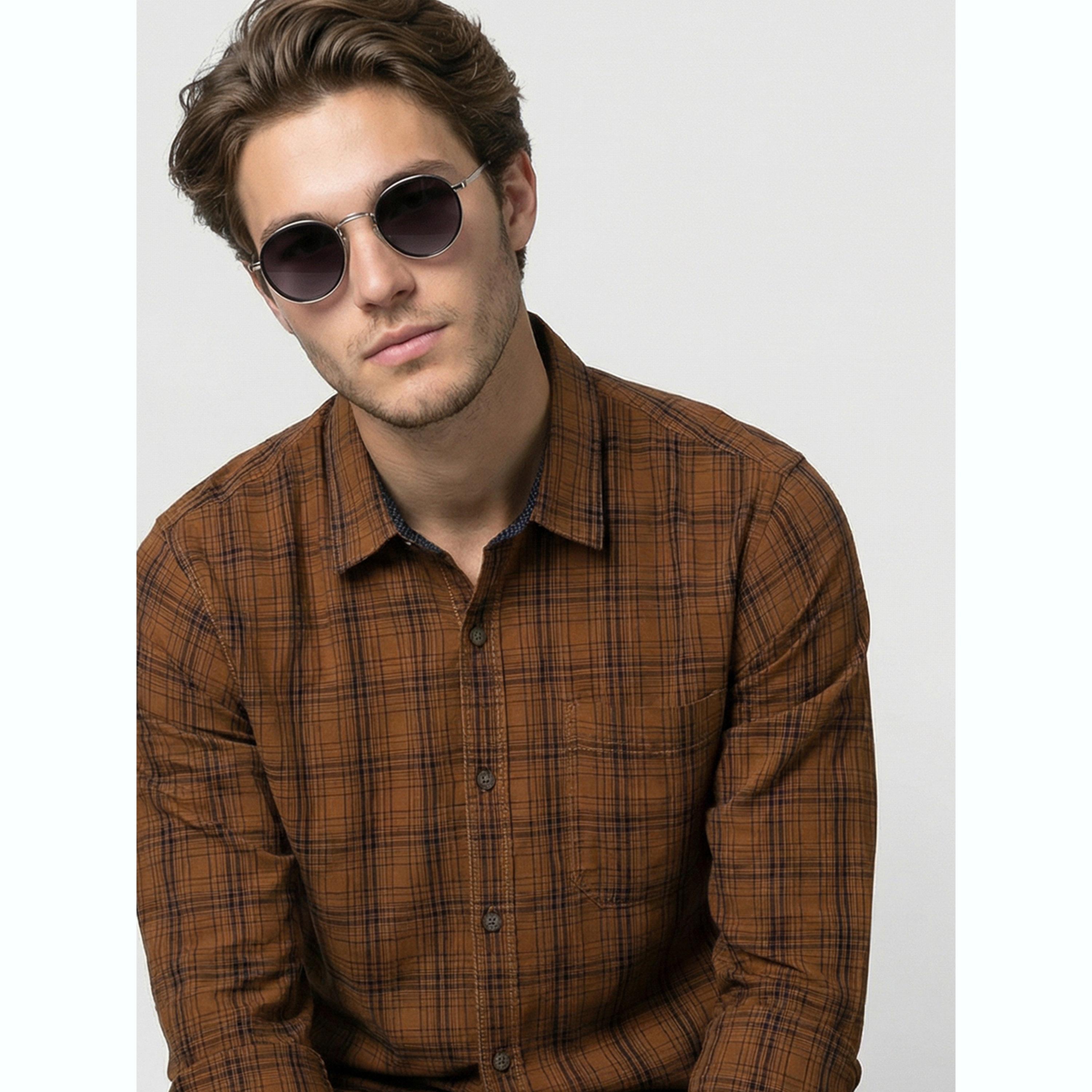 قميص بأكمام طويلة ونمط مربعات رجالي-men-clothing-shirts-image-6
