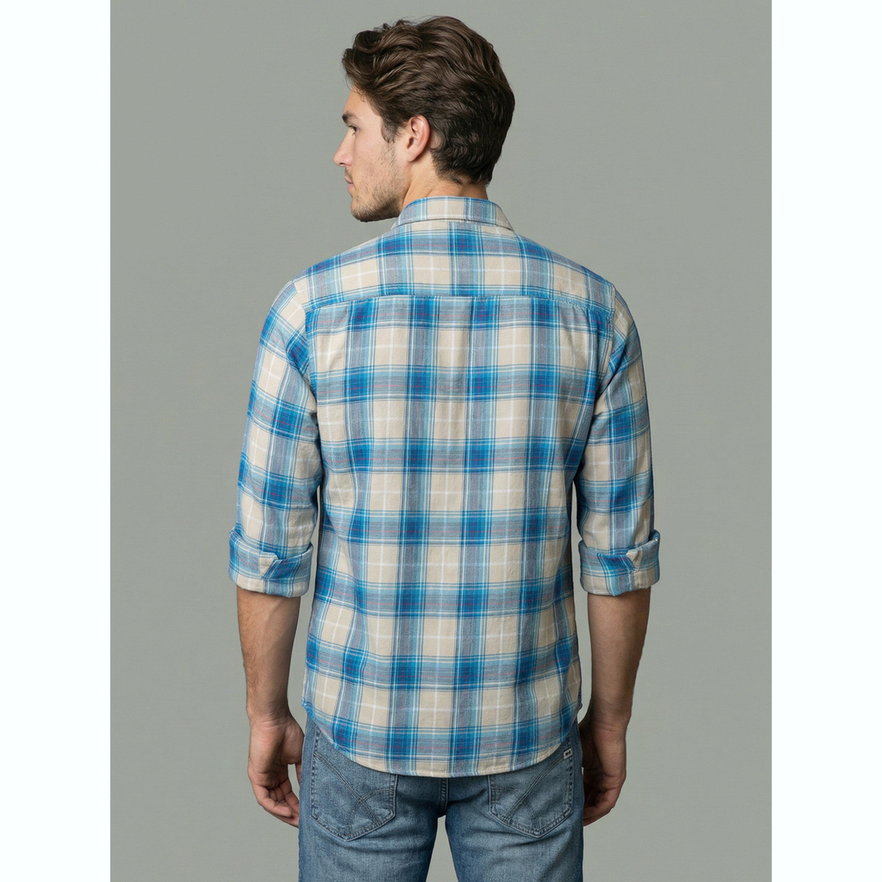 قميص بأكمام طويلة ونمط مربعات رجالي-men-clothing-shirts-image-5