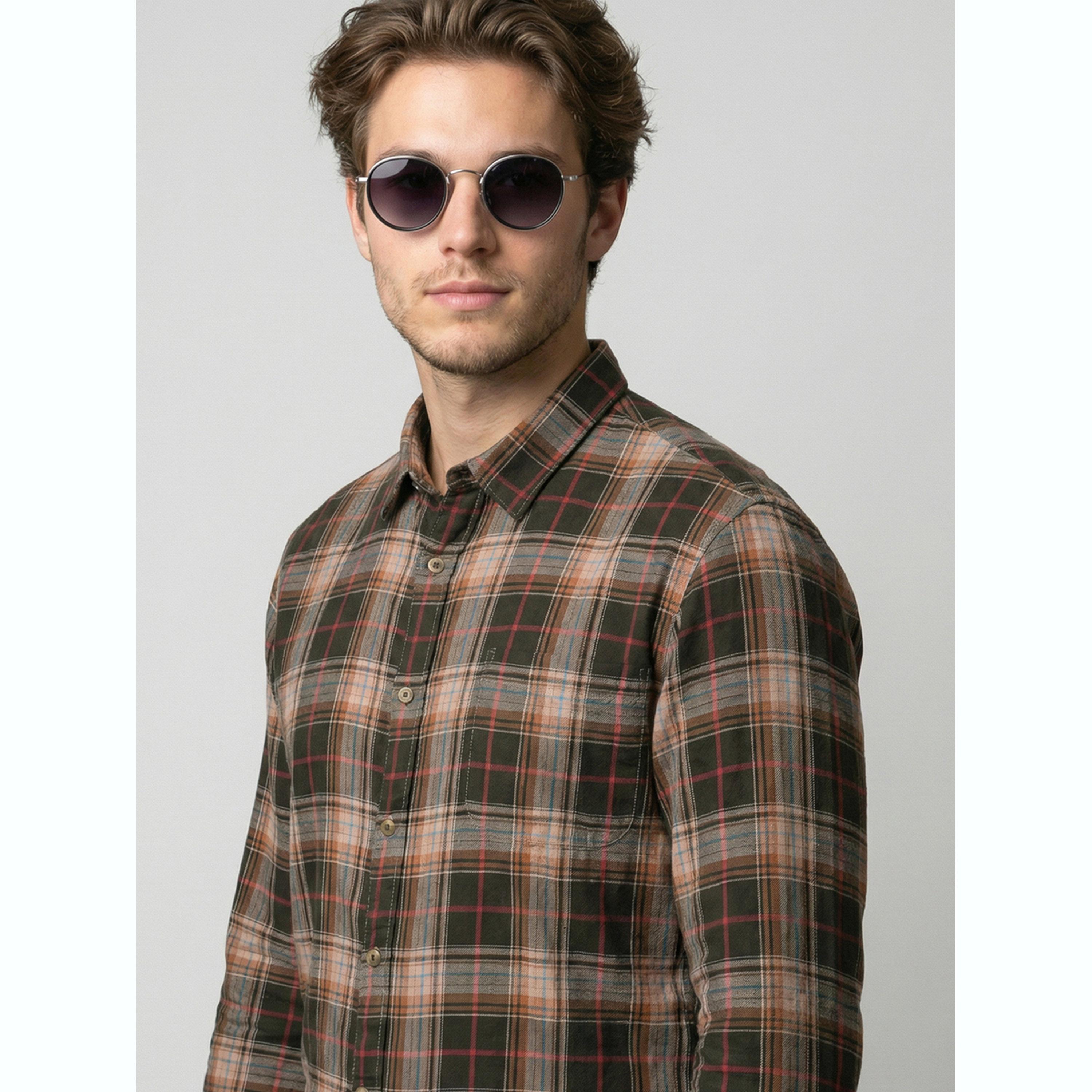 Take Two Men Plaid Flannel Regular Shirt-men-clothing-shirts-image-6