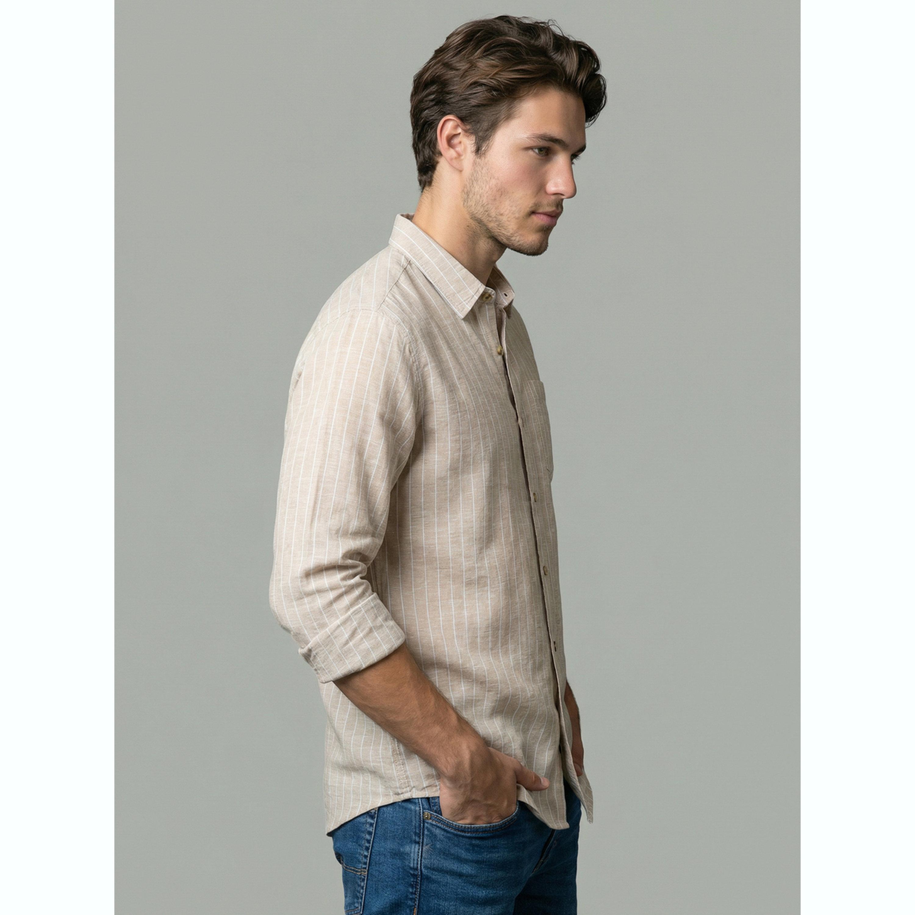 قميص كتان بيج مخطط-men-clothing-shirts-image-4