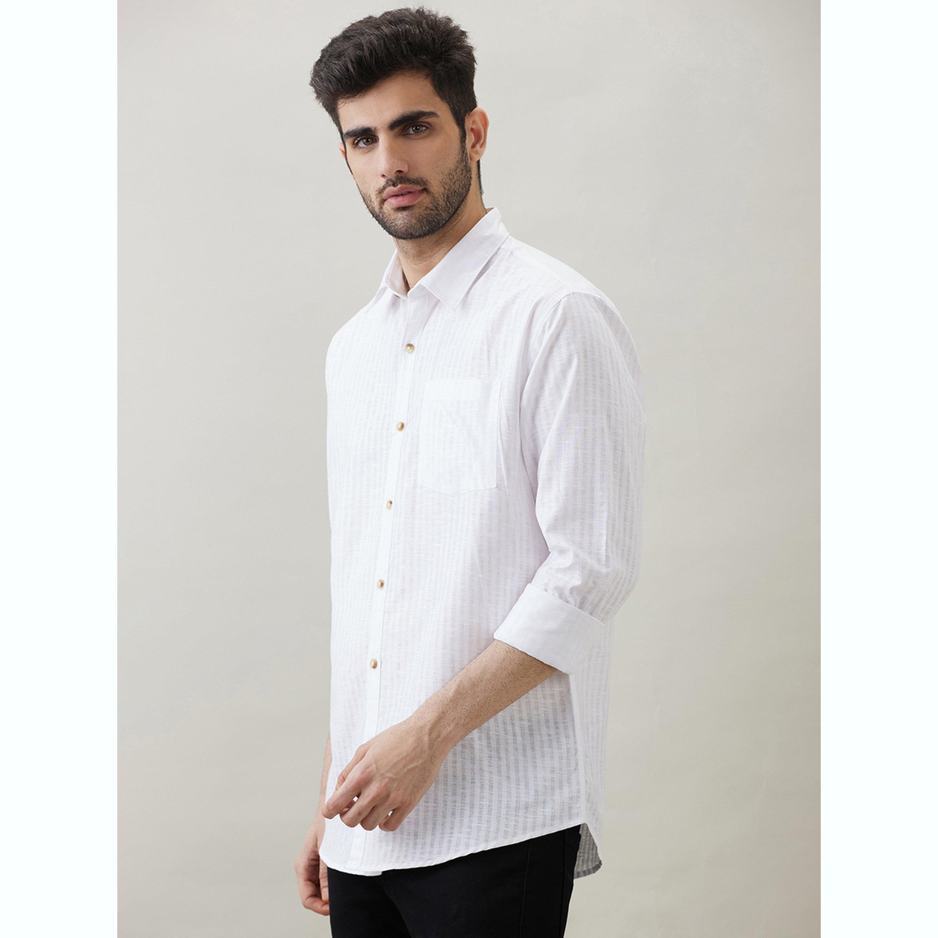 قميص بياقة سبريد وأزرار للرجال-men-clothing-shirts-image-3