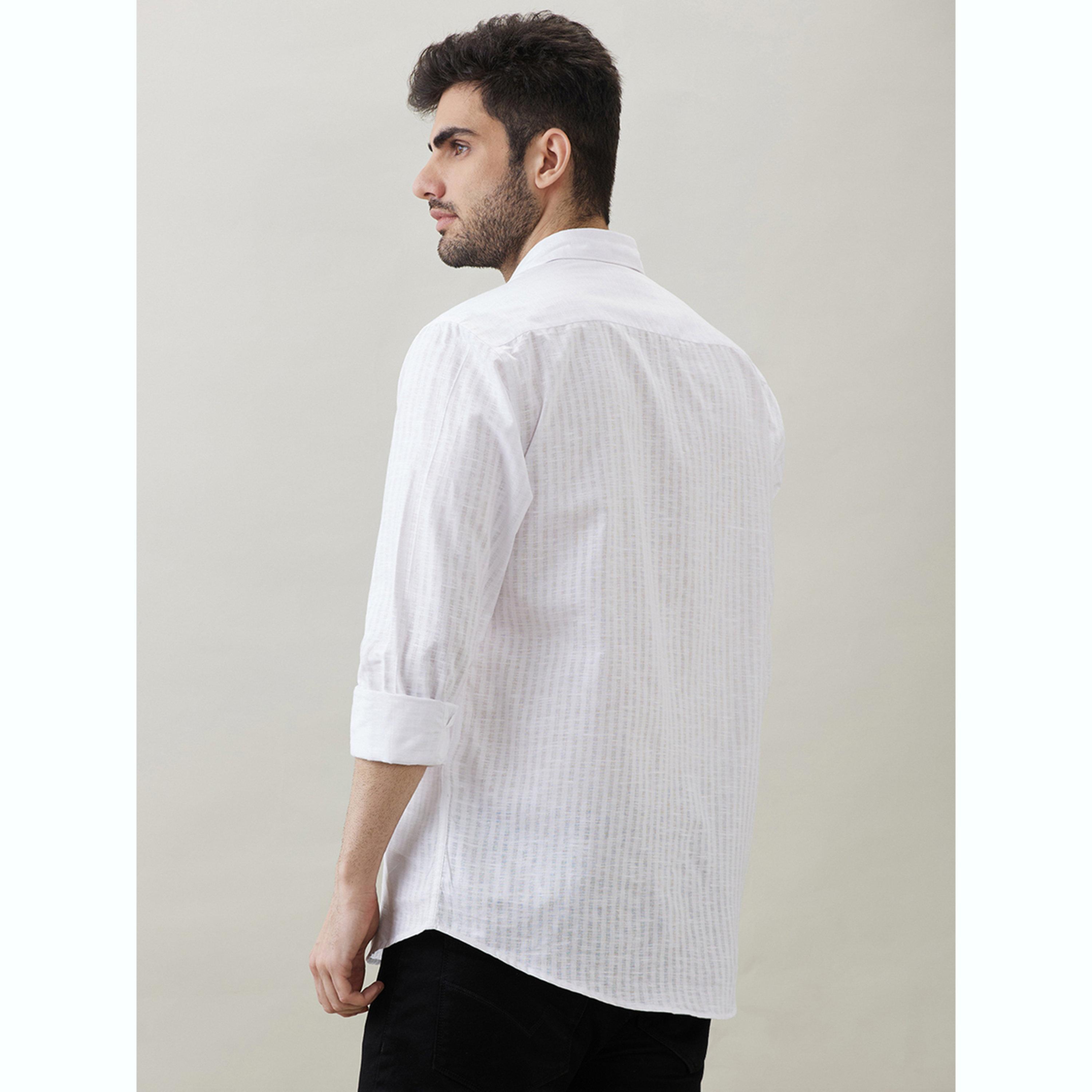 قميص بياقة سبريد وأزرار للرجال-men-clothing-shirts-image-4