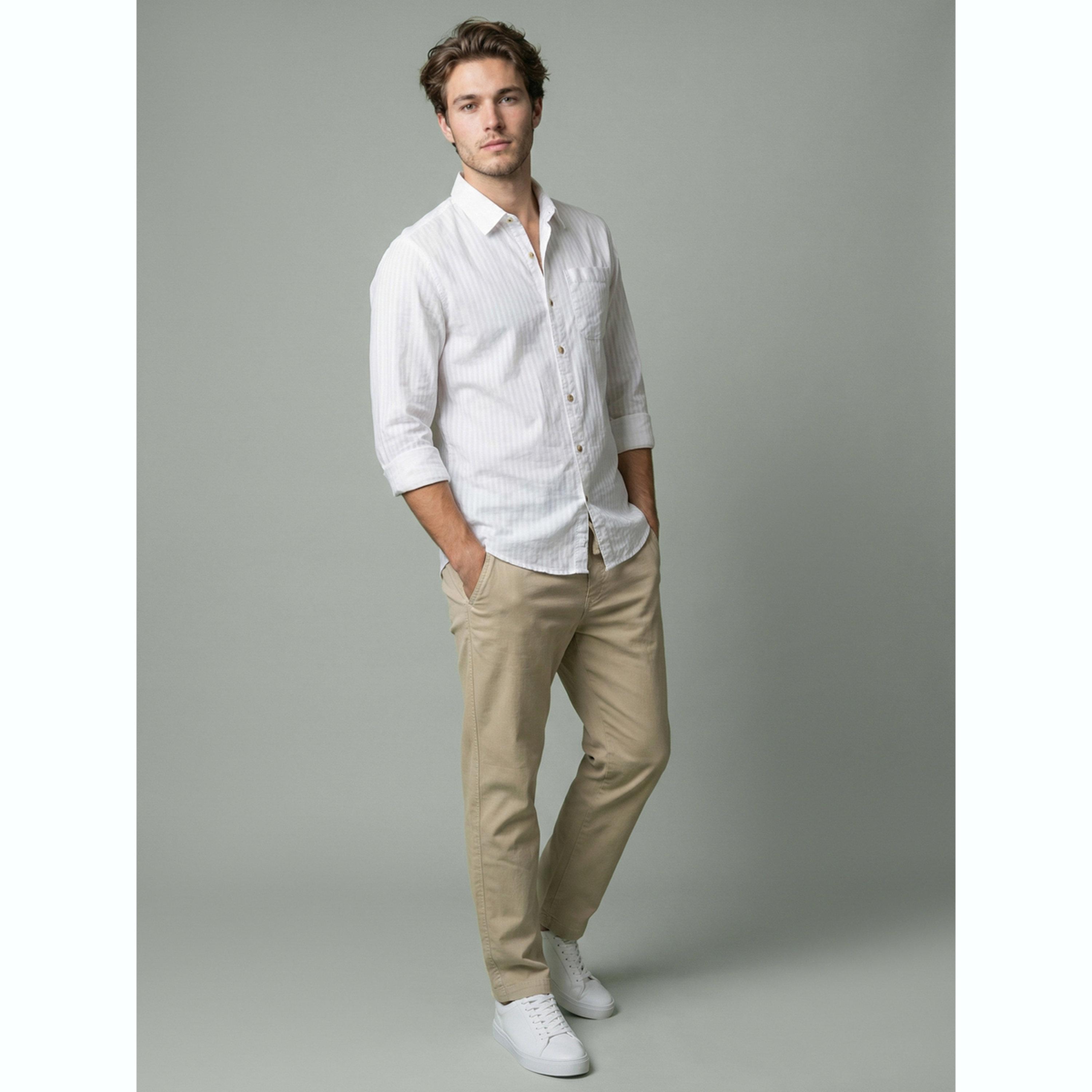 قميص أبيض مخطط بياقة مفرودة-men-clothing-shirts-image-2