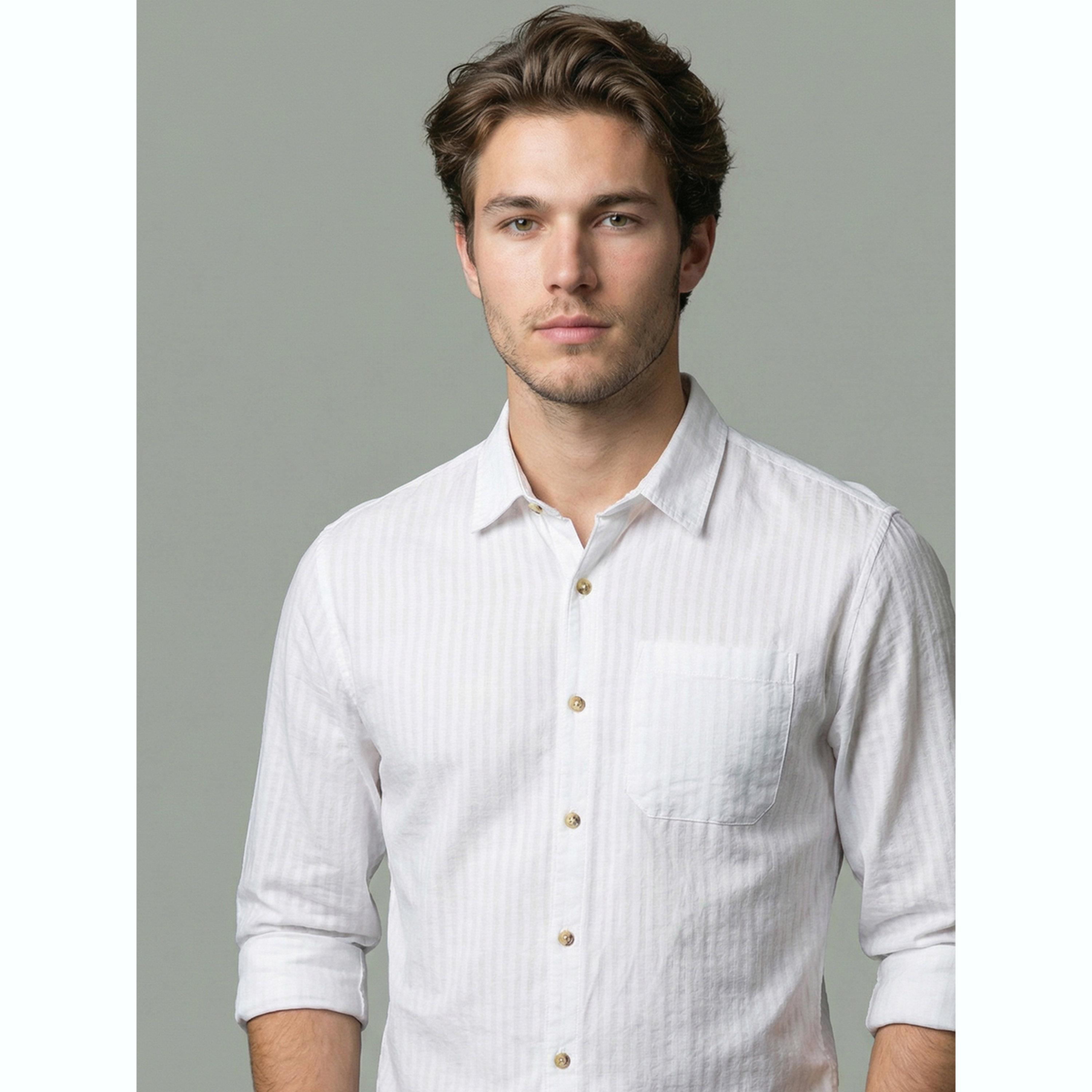 قميص أبيض مخطط بياقة مفرودة-men-clothing-shirts-image-6