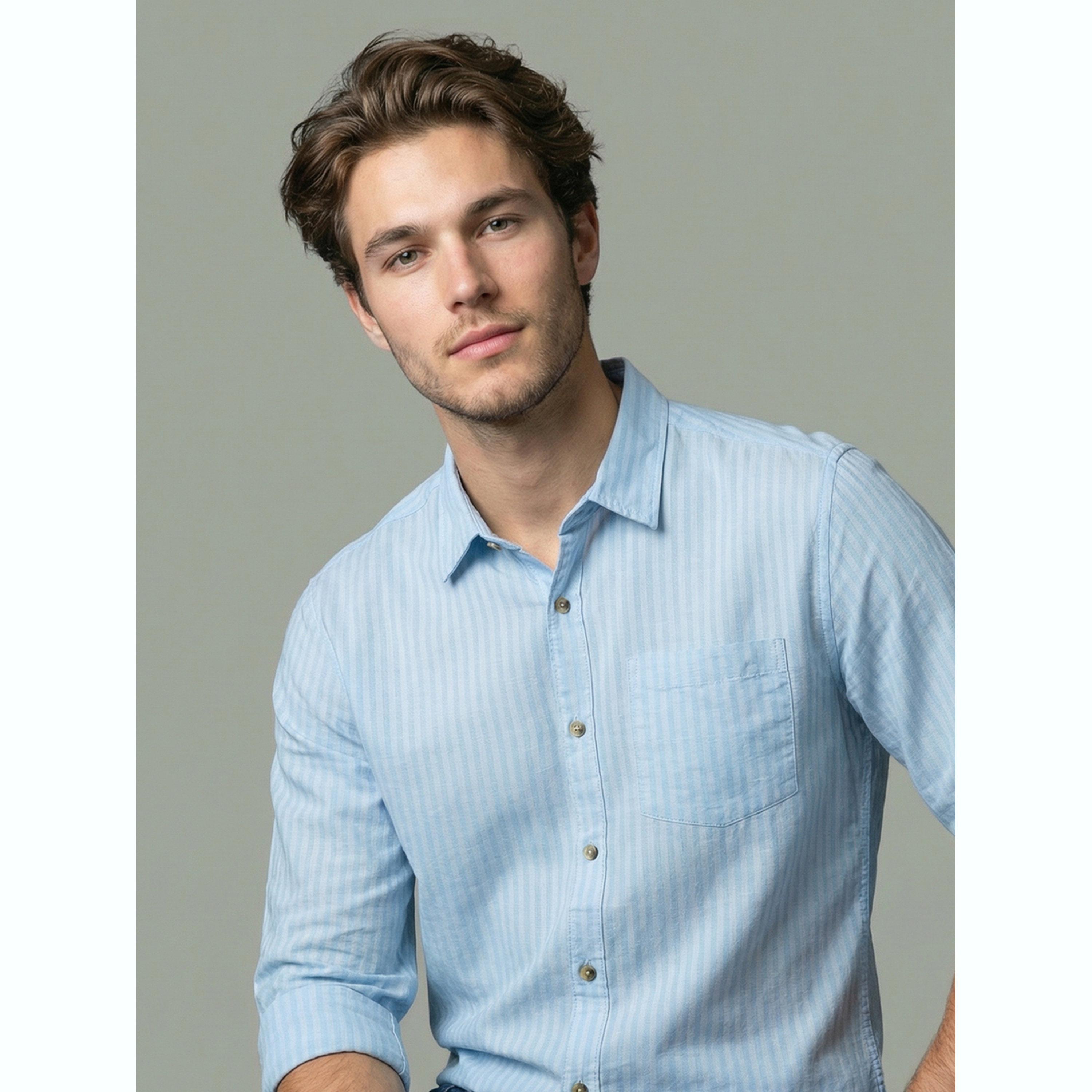 قميص كتان أزرق فاتح مخطط-men-clothing-shirts-image-6