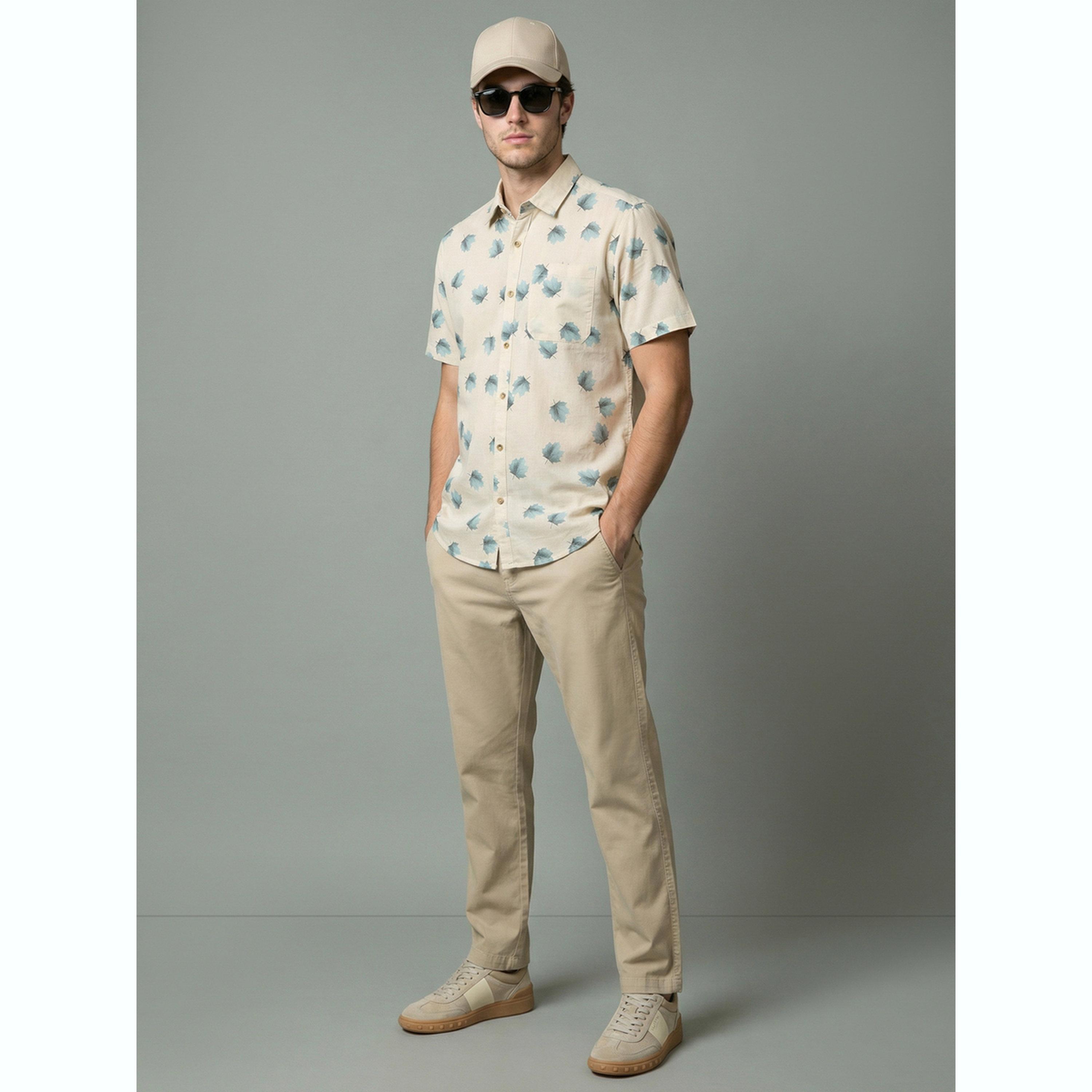 قميص مطبوع بأكمام قصيرة-men-clothing-shirts-image-2