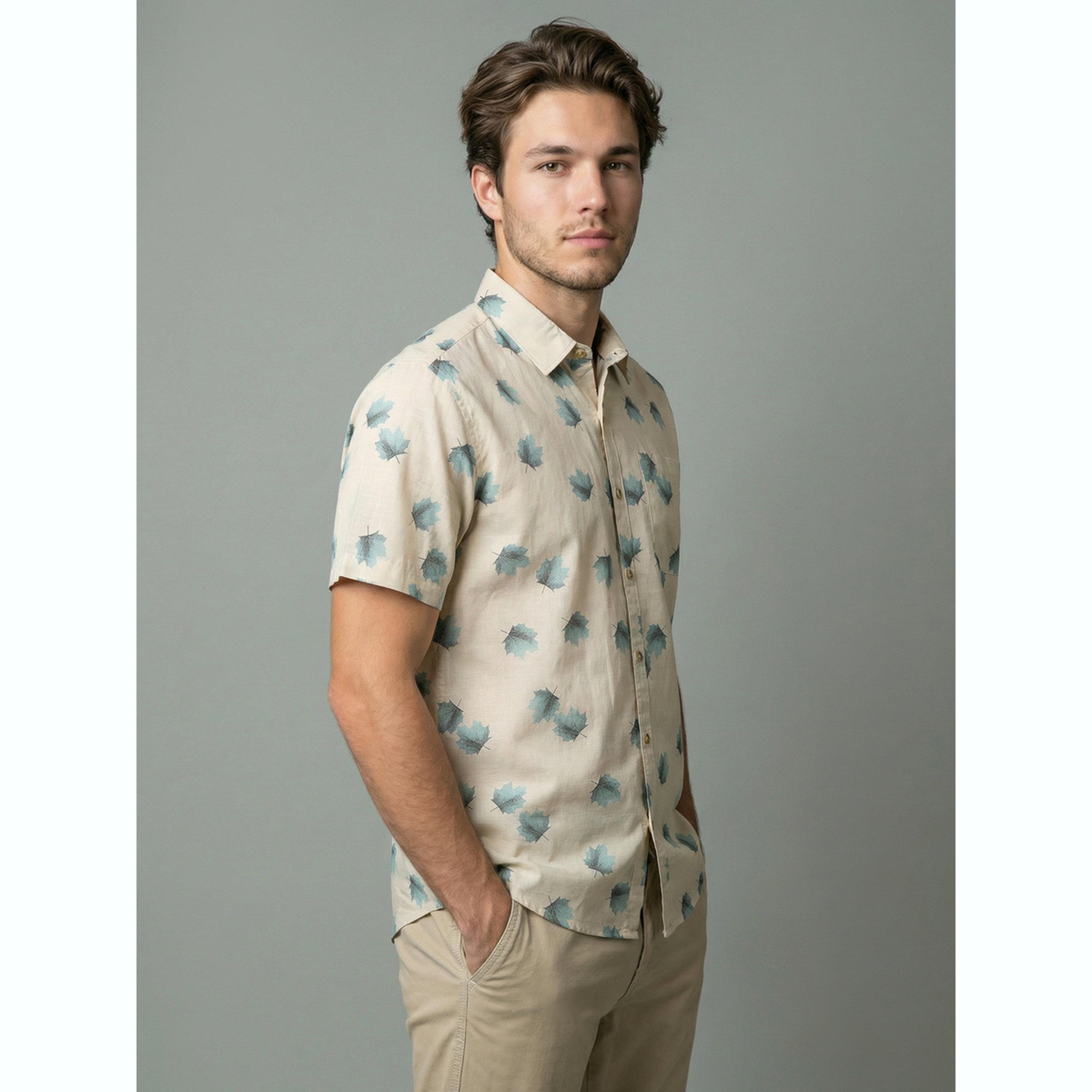 قميص مطبوع بأكمام قصيرة-men-clothing-shirts-image-3