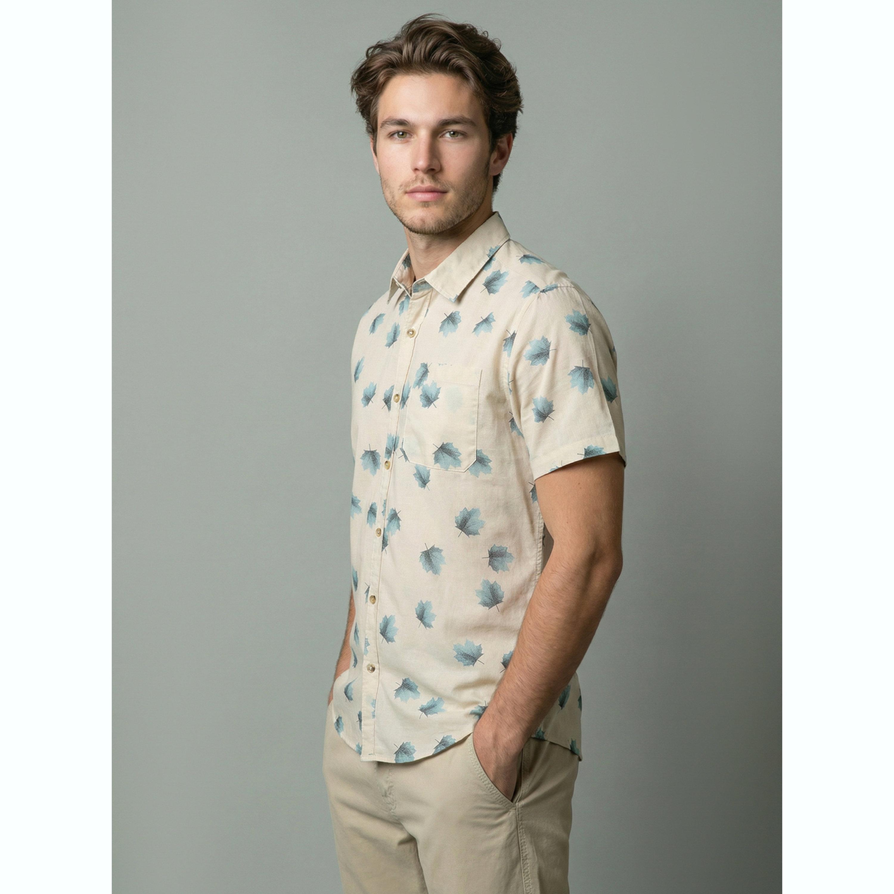 قميص مطبوع بأكمام قصيرة-men-clothing-shirts-image-4