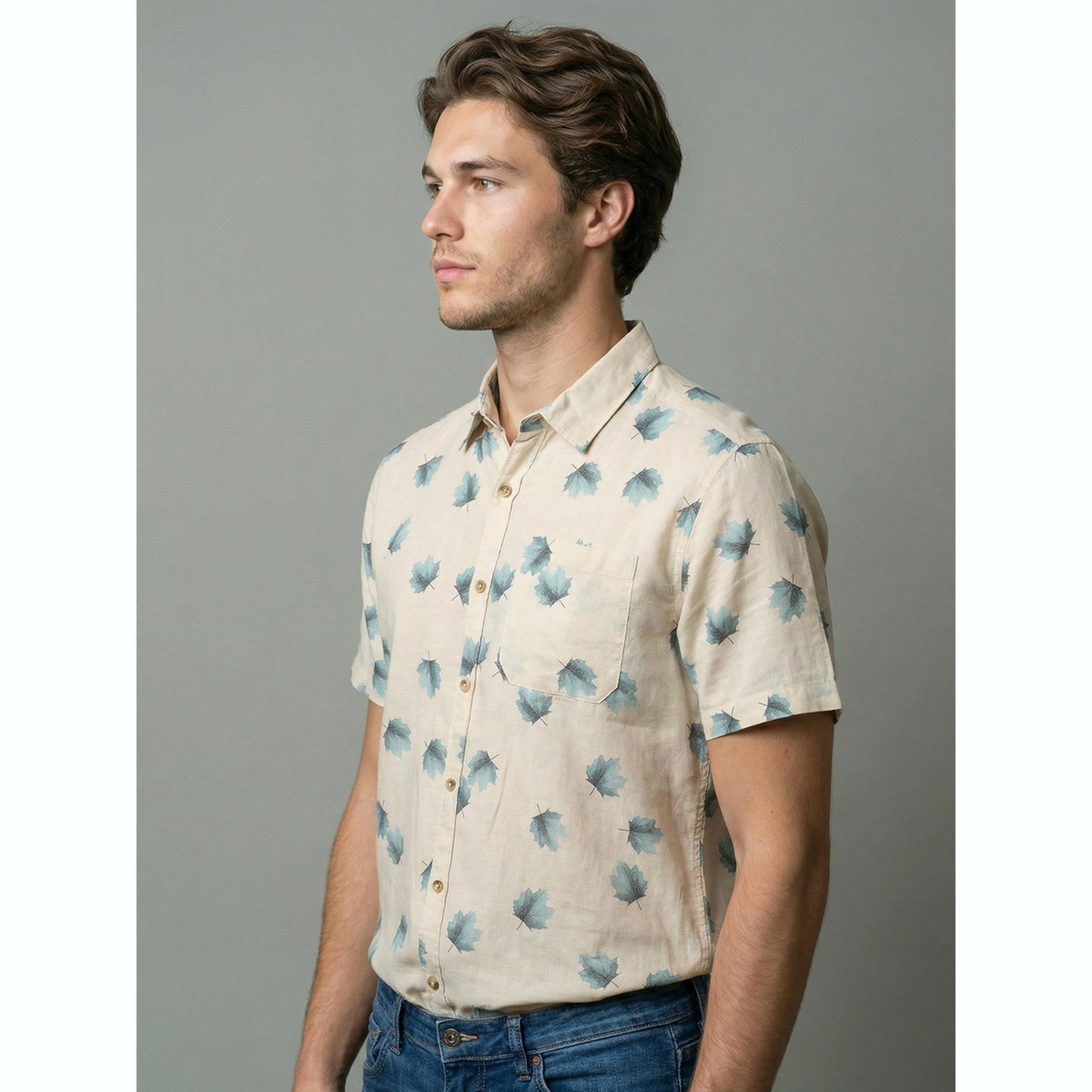 قميص مطبوع بأكمام قصيرة-men-clothing-shirts-image-5
