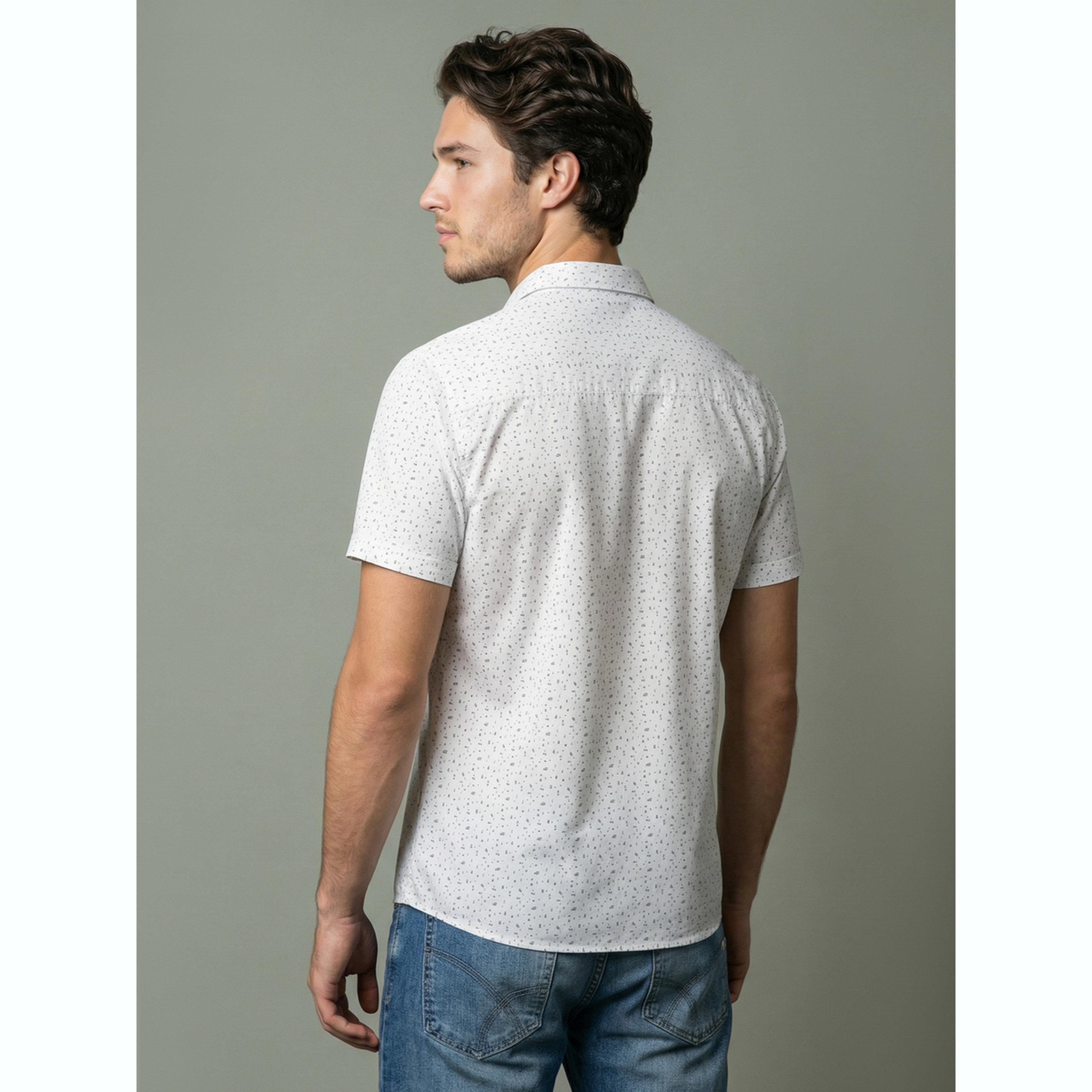 Take Two Men White Printed Cuban Collar Short Sleeve Shirt-men-clothing-shirts-image-5