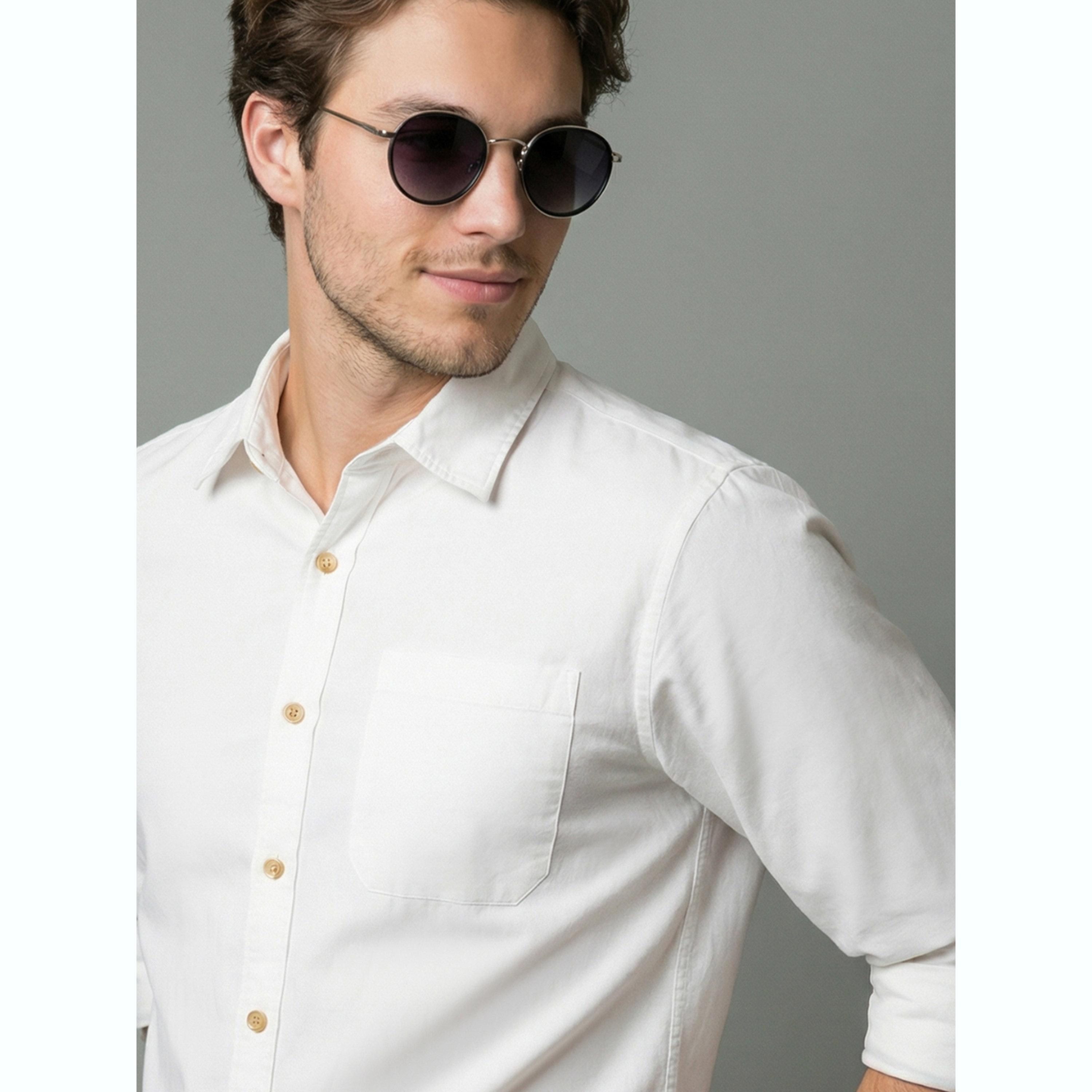 قميص أبيض بياقة مفرودة-men-clothing-shirts-image-6