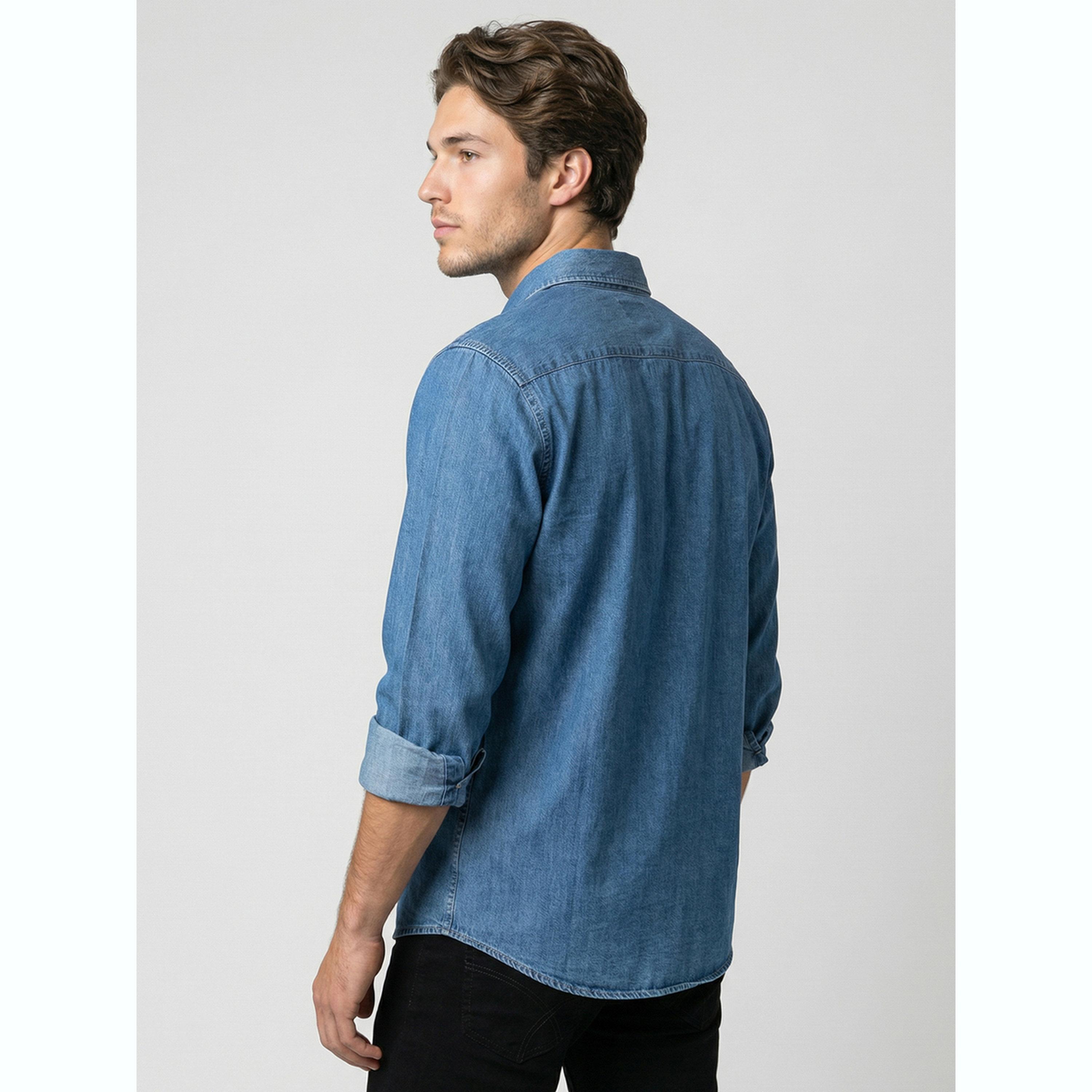قميص دنيم رجالي أزرق بأكمام طويلة-men-clothing-shirts-image-5
