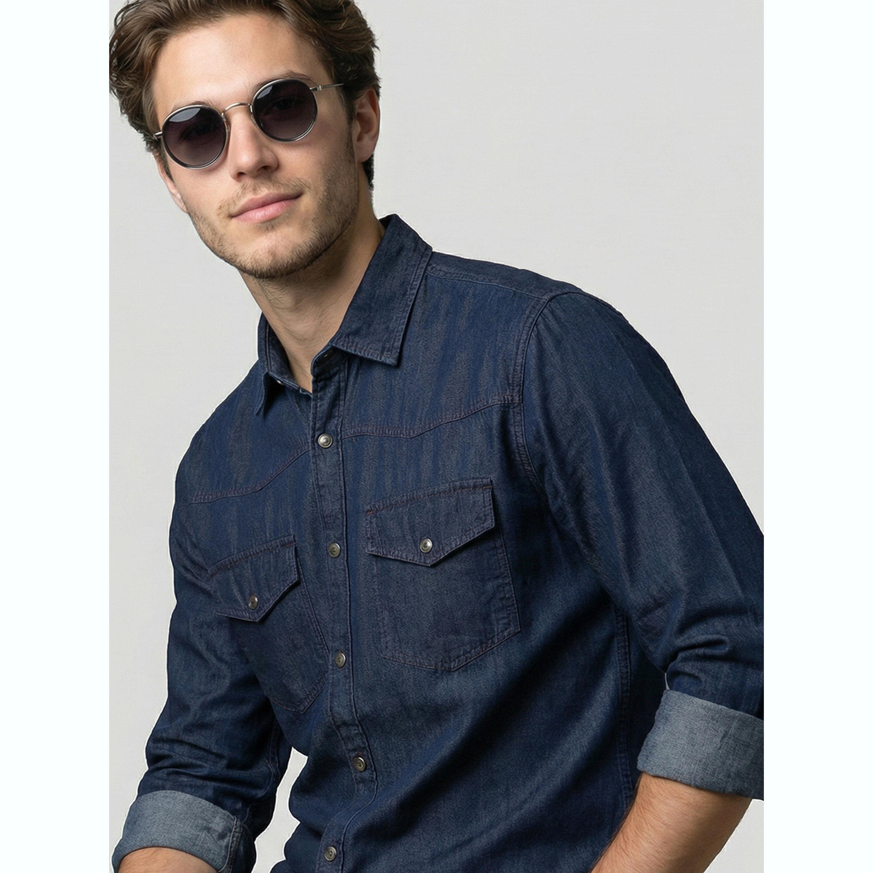 قميص دنيم رجالي أزرق بأكمام طويلة-men-clothing-shirts-image-6
