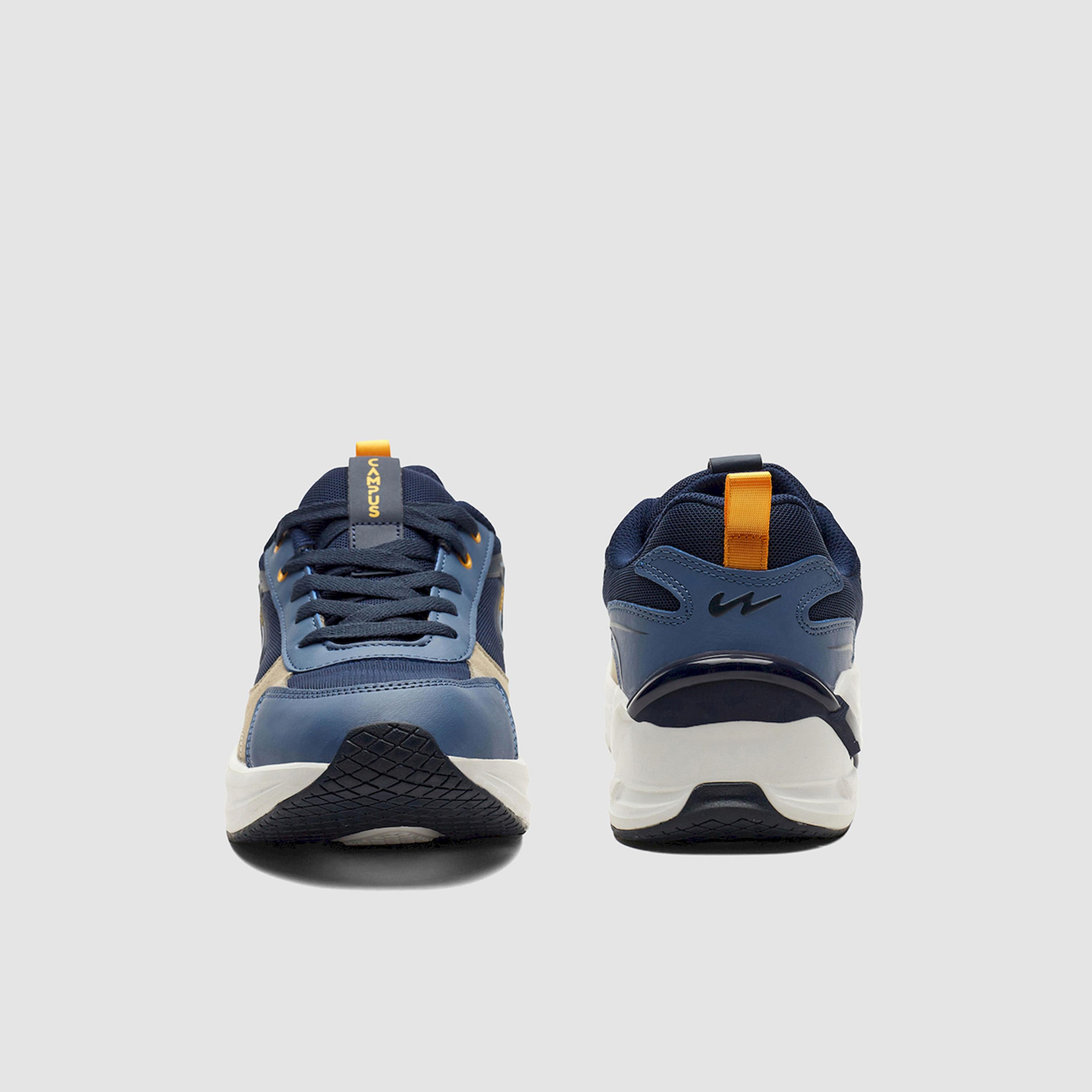 Campus Blue Low-Top Lace-Up Sneakers-sports-men-shoes-image-4