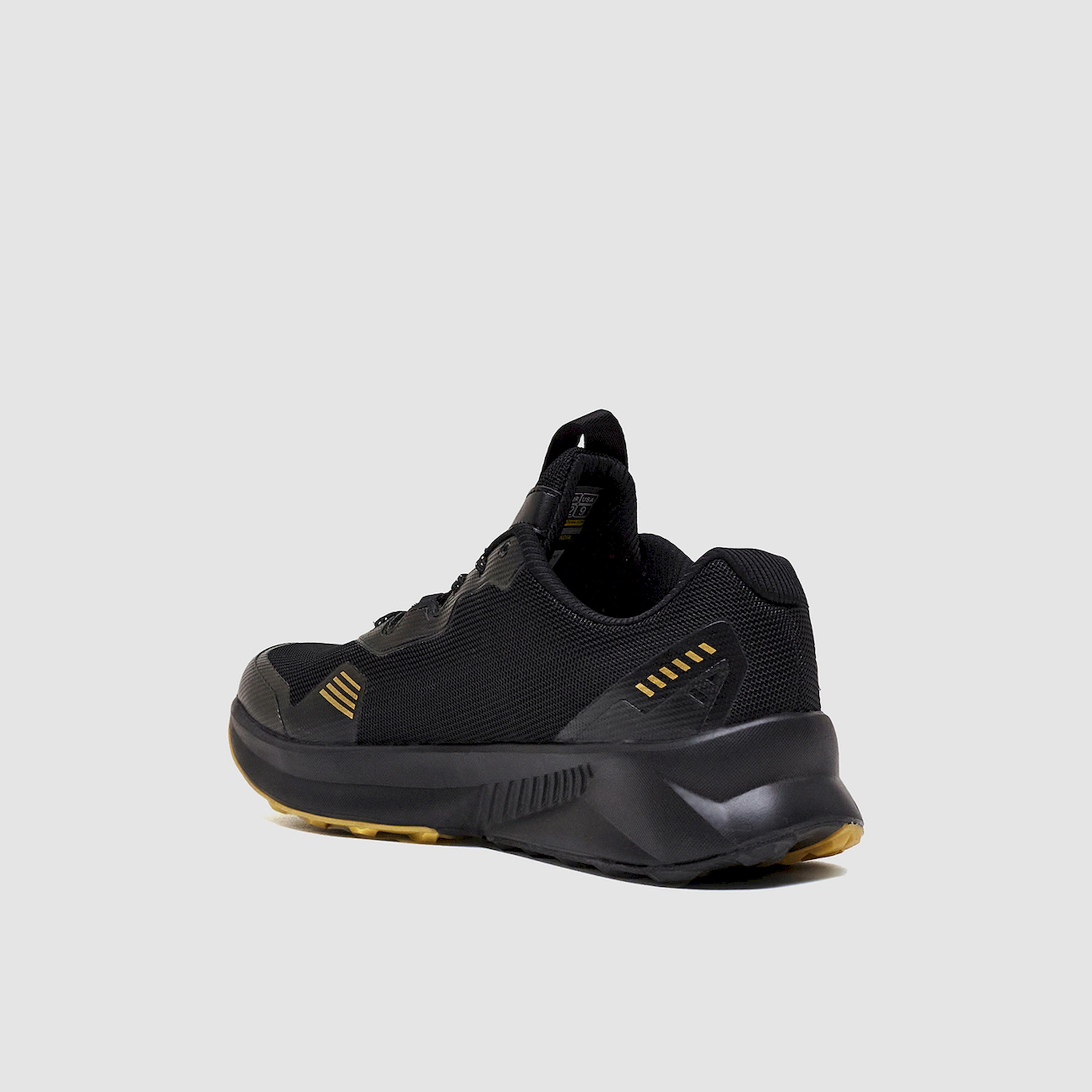 Campus Black Low-Top Lace-Up Sneakers-sports-men-shoes-image-3