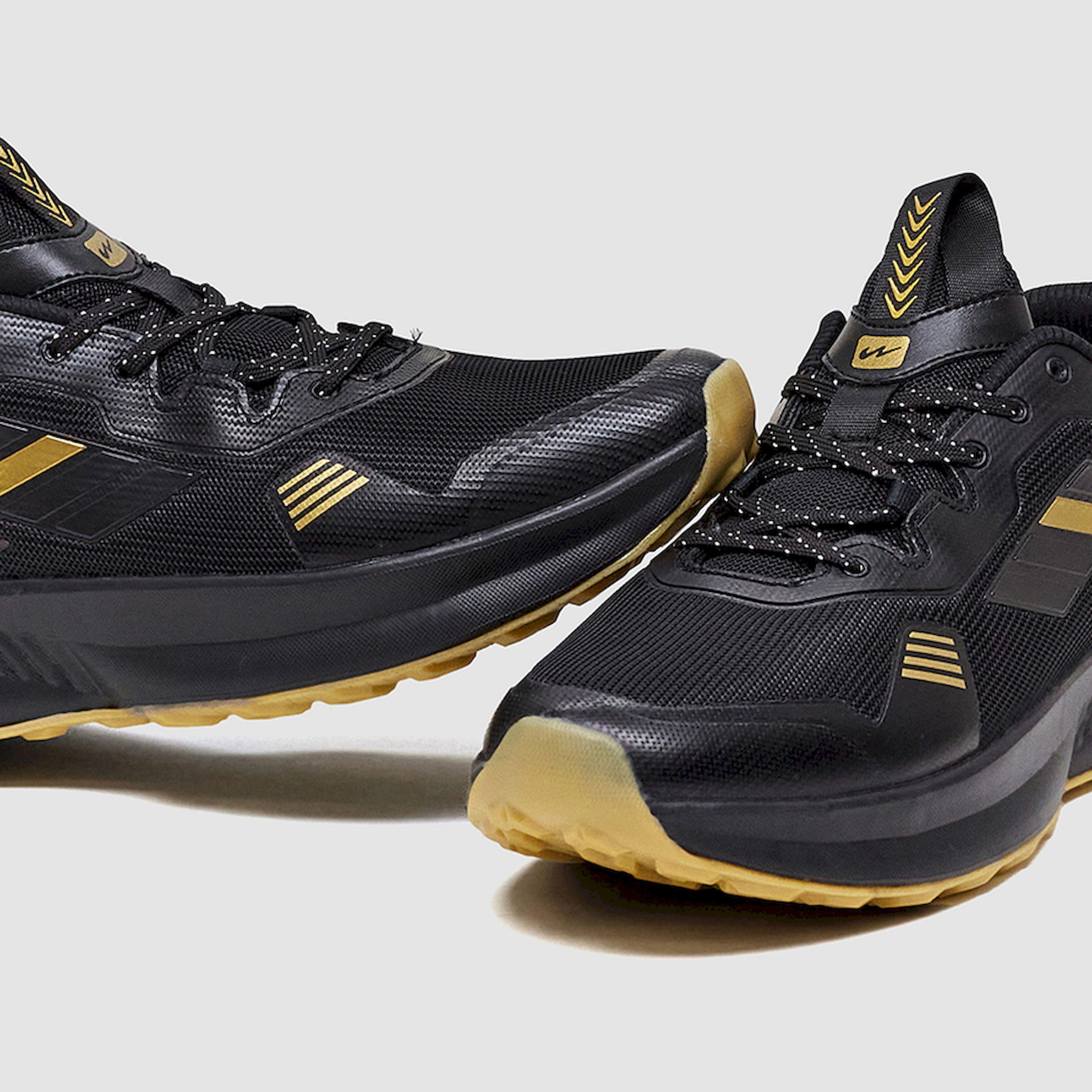 Campus Black Low-Top Lace-Up Sneakers-sports-men-shoes-image-5