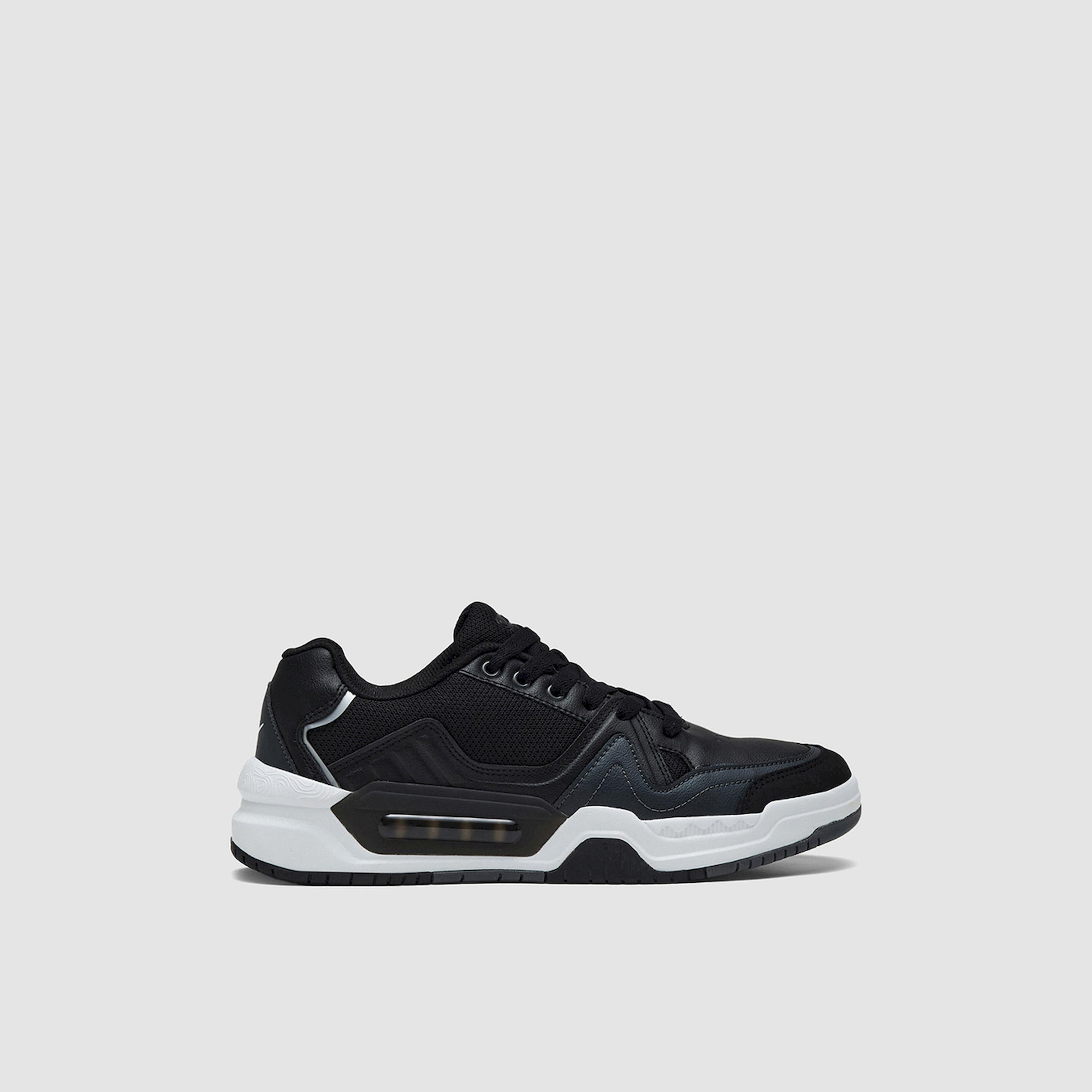 Campus Black Low-Top Lace-Up Sneakers-sports-men-shoes-image-1