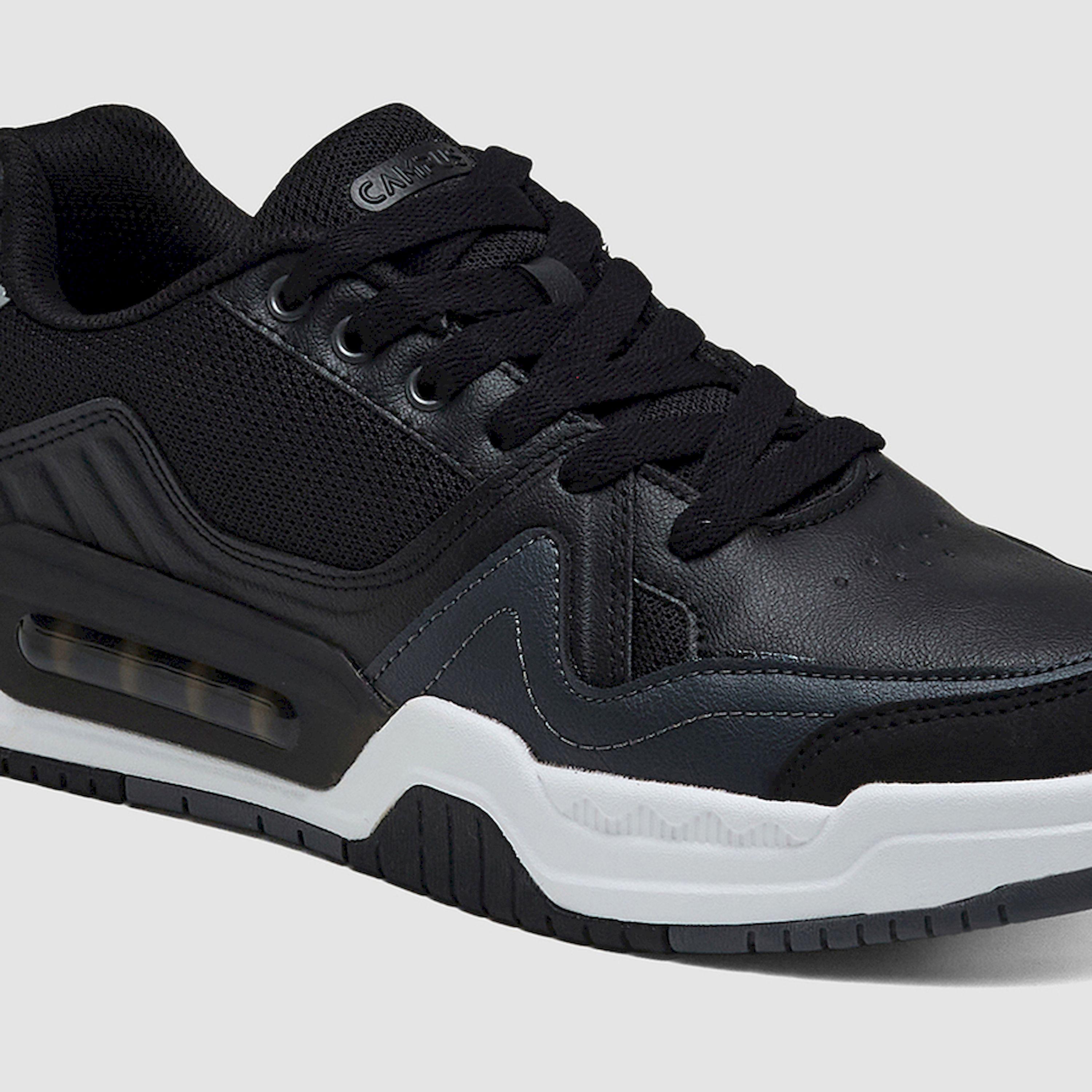 Campus Black Low-Top Lace-Up Sneakers-sports-men-shoes-image-6