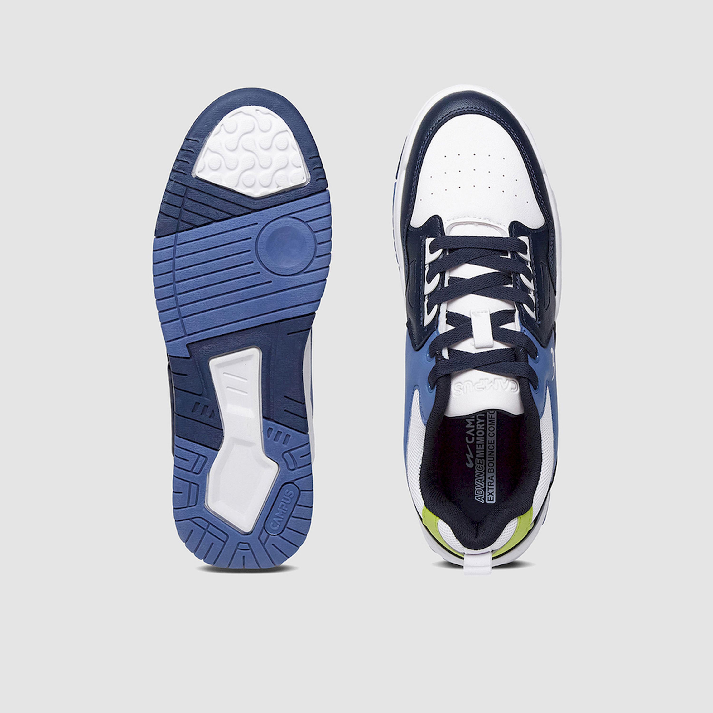 Campus Color Block Lace Up Sneakers-sports-men-shoes-image-5