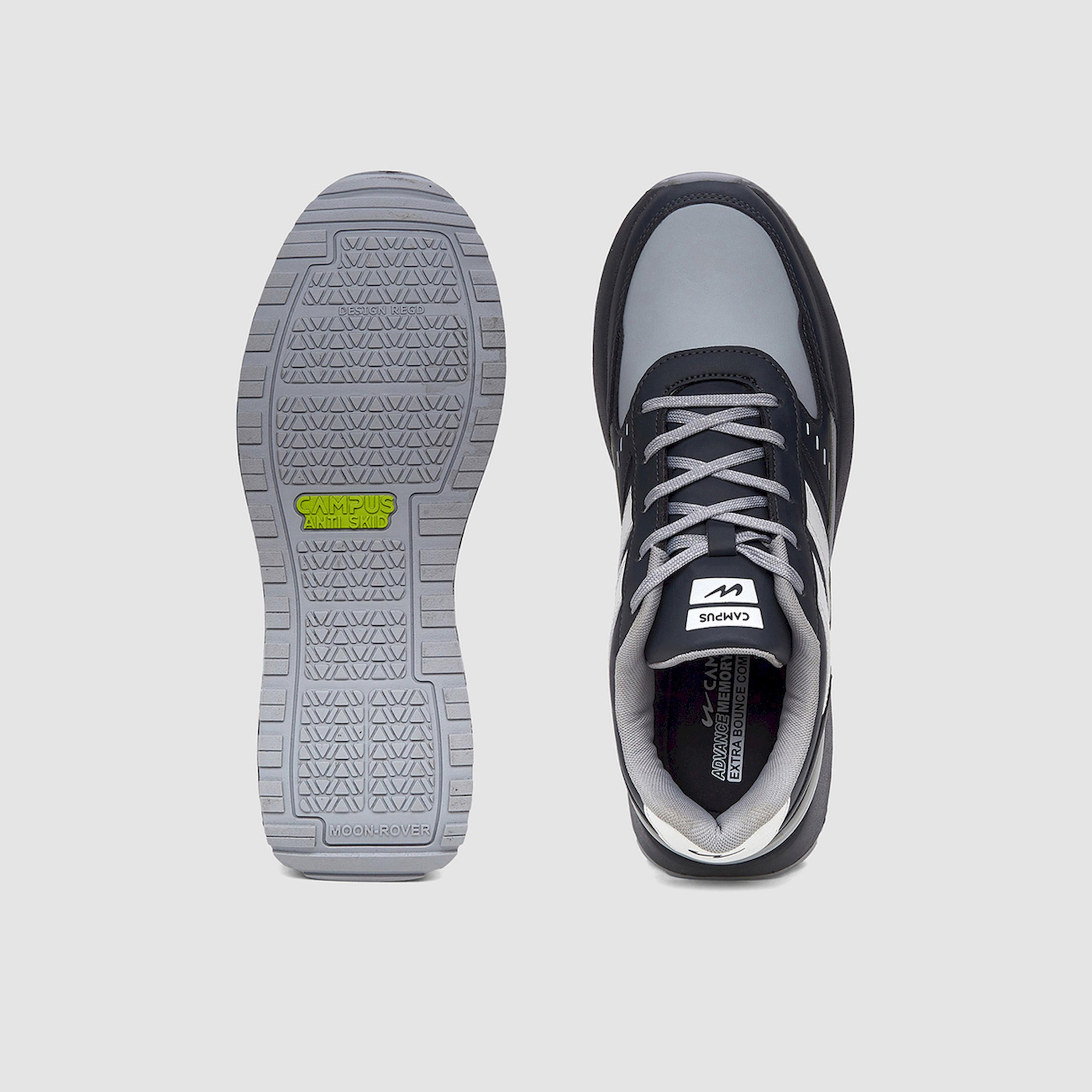 Campus Color Block Low-Top Lace-Up Sneakers-sports-men-shoes-image-3